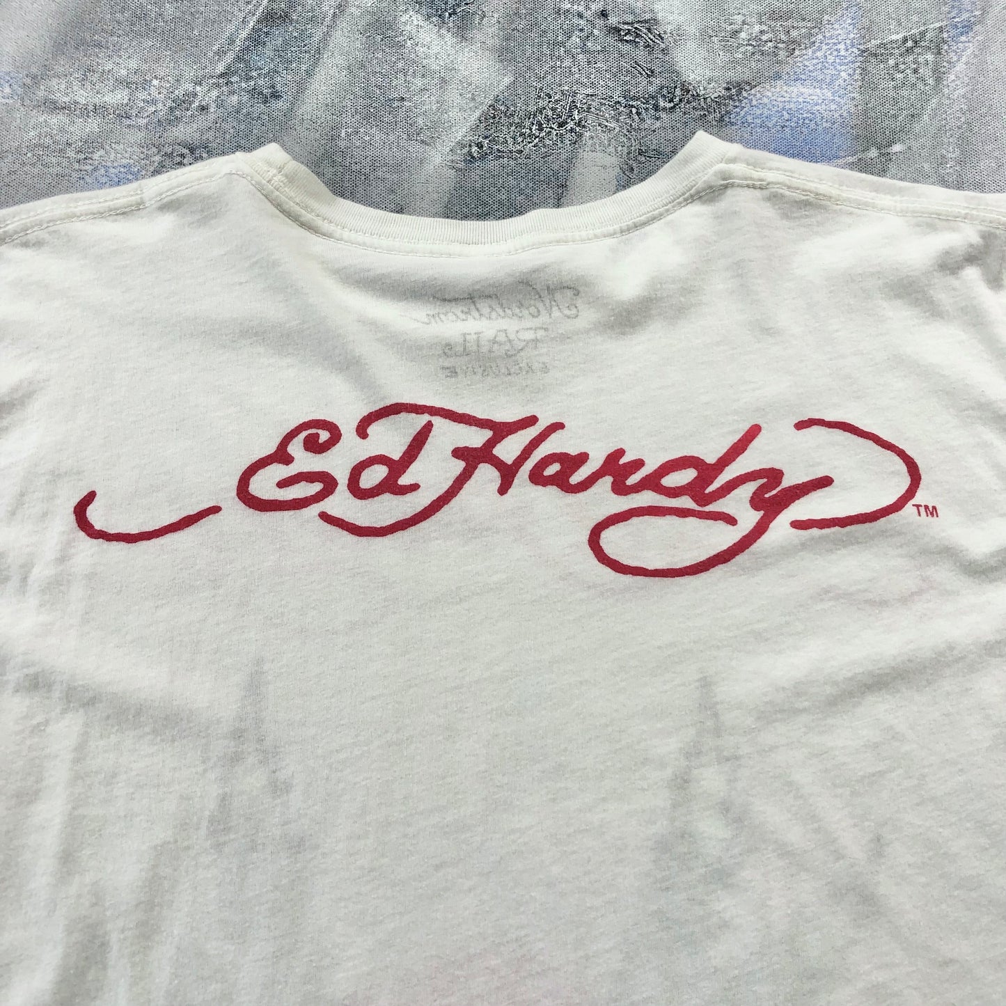 Vintage Y2K Ed Hardy Cannabis Skull T Shirt XL