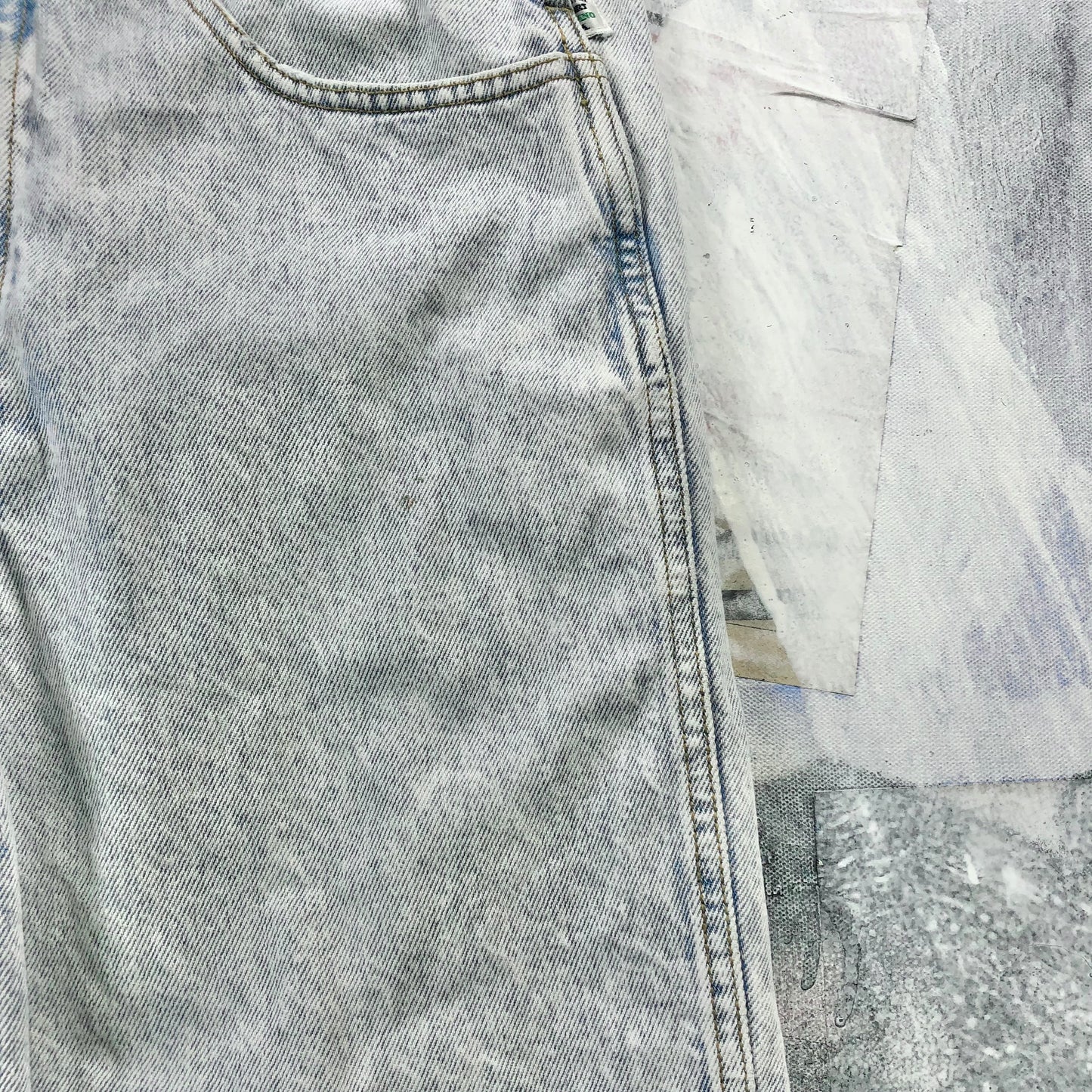 Vintage 90s USA Guess Georges Marciano Washed Denim Overall Jean L
