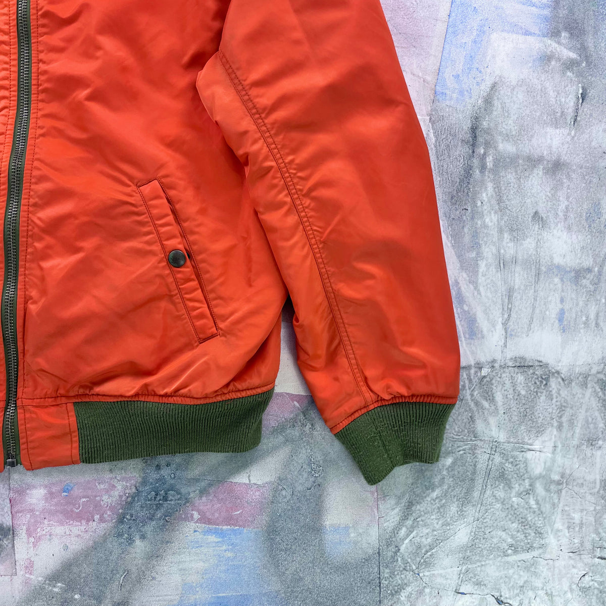 Vintage Ralph Lauren Reversible Flight MA-1 Bomber Zip Jacket XL