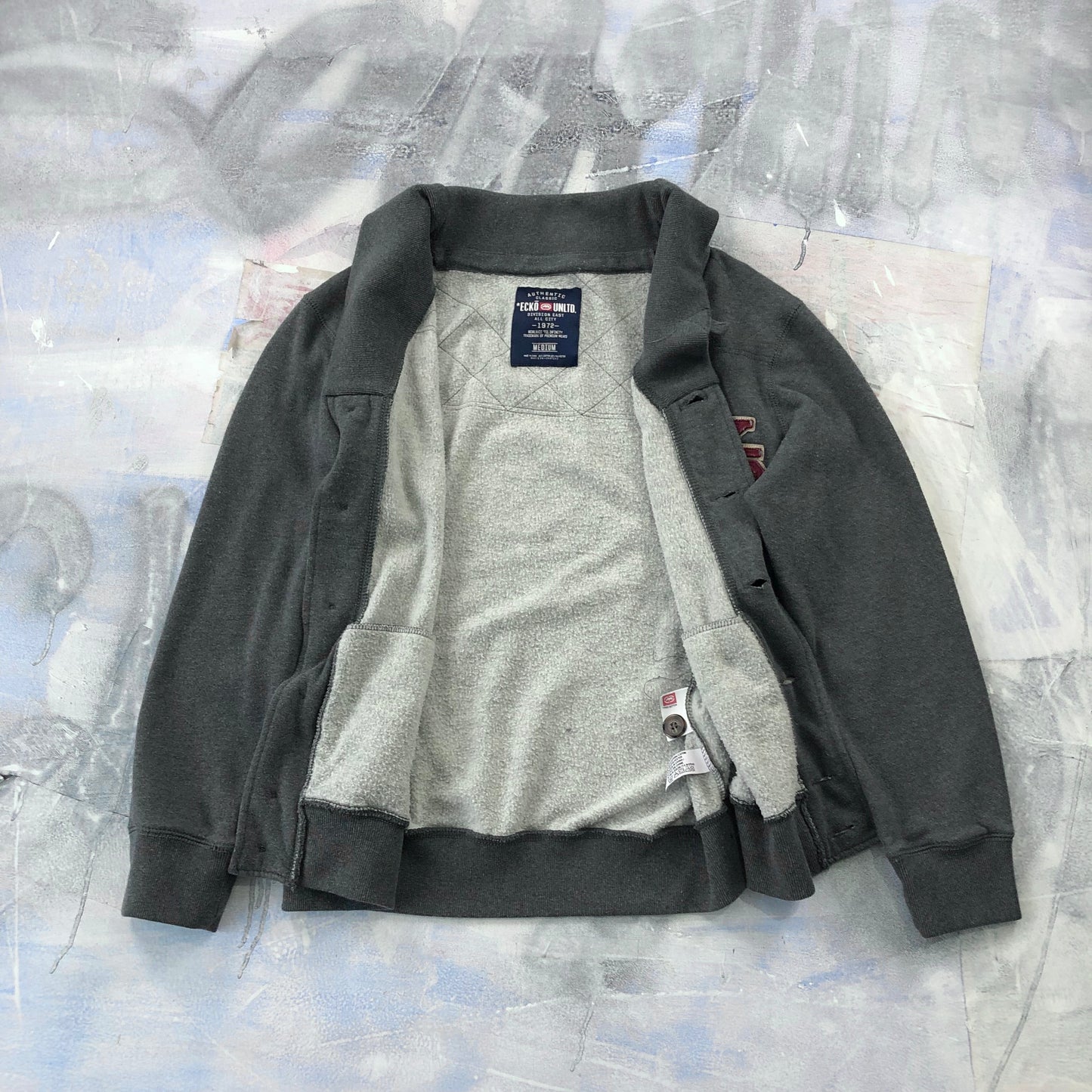 Ecko Unlimited Cardigan Button Sweater M