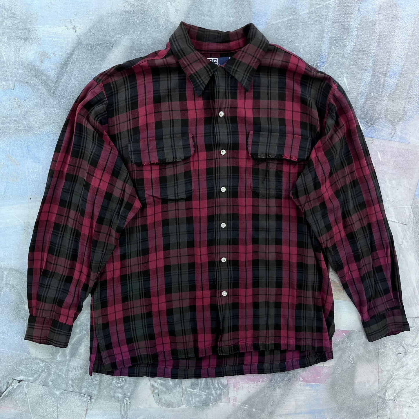 Vintage Polo Ralph Lauren Heavyweight Plaid Flannel Button Shirt L