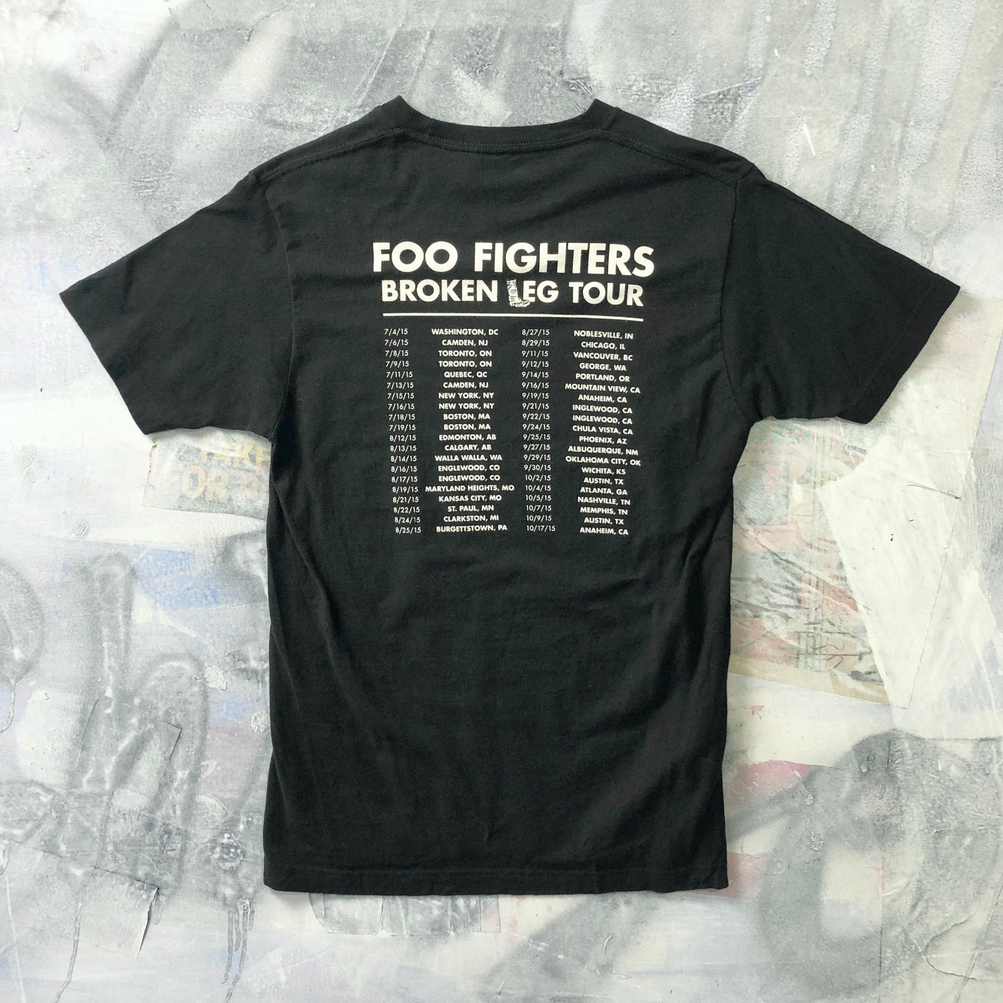 Vintage Foo Fighters Broken Leg 2015 Tour T Shirt M
