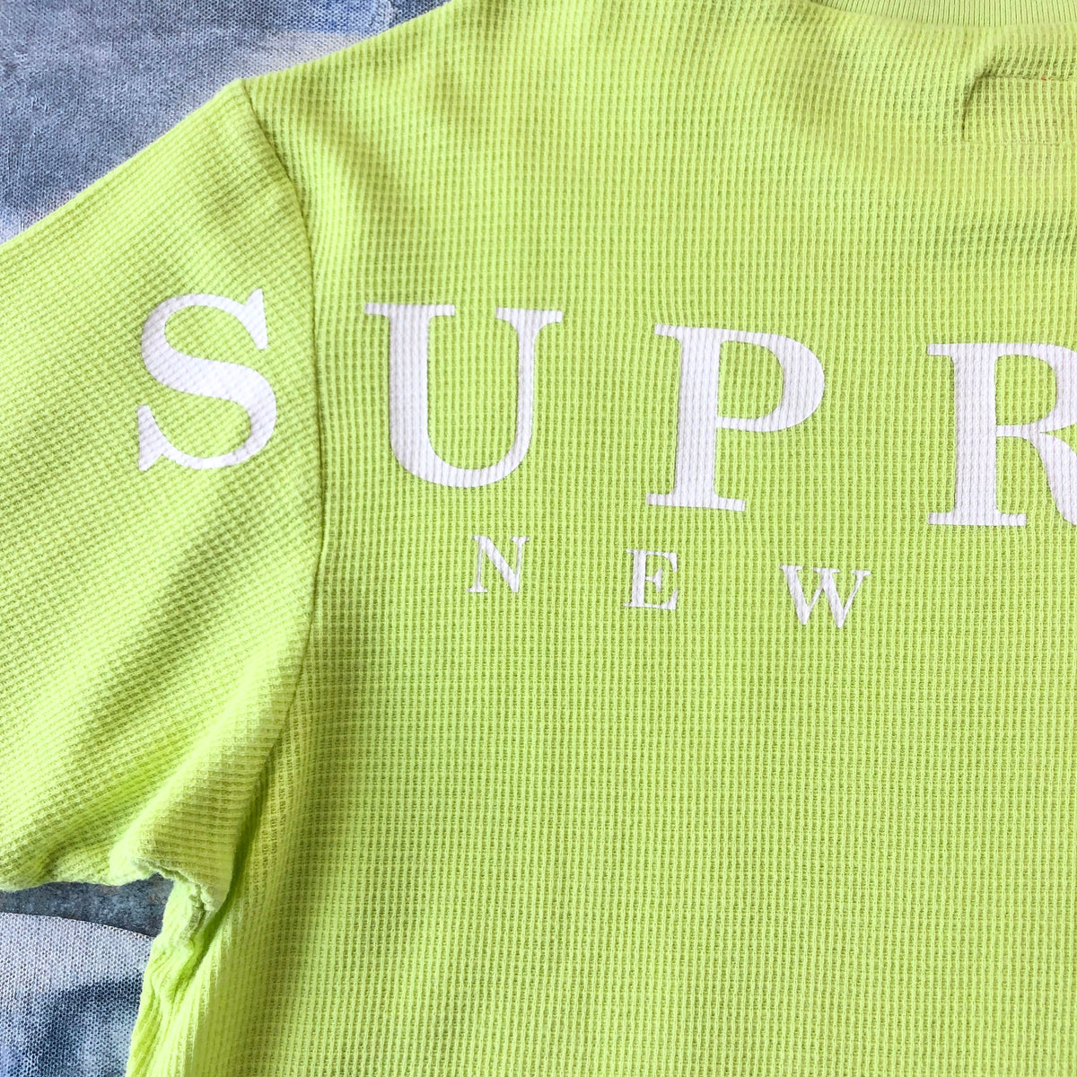 Supreme New York Waffle Knit T Shirt M