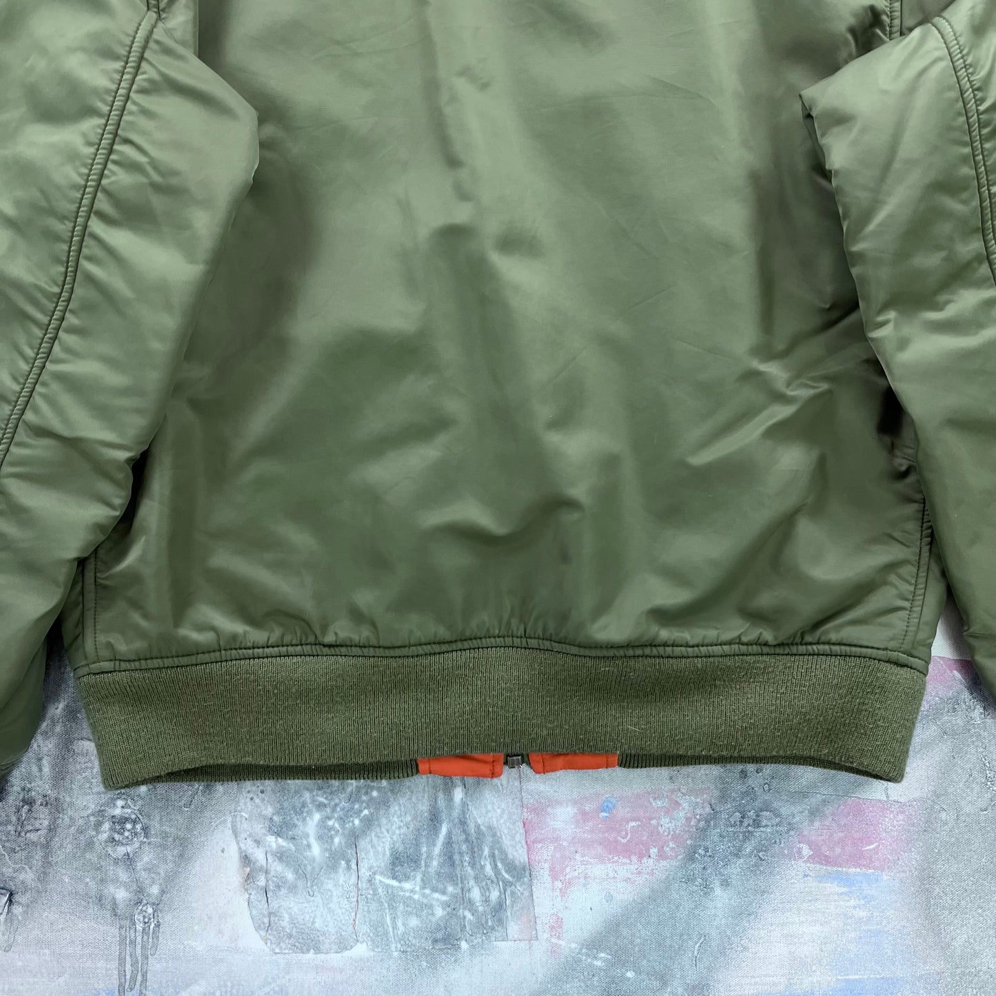 Vintage Ralph Lauren Reversible Flight MA-1 Bomber Zip Jacket XL