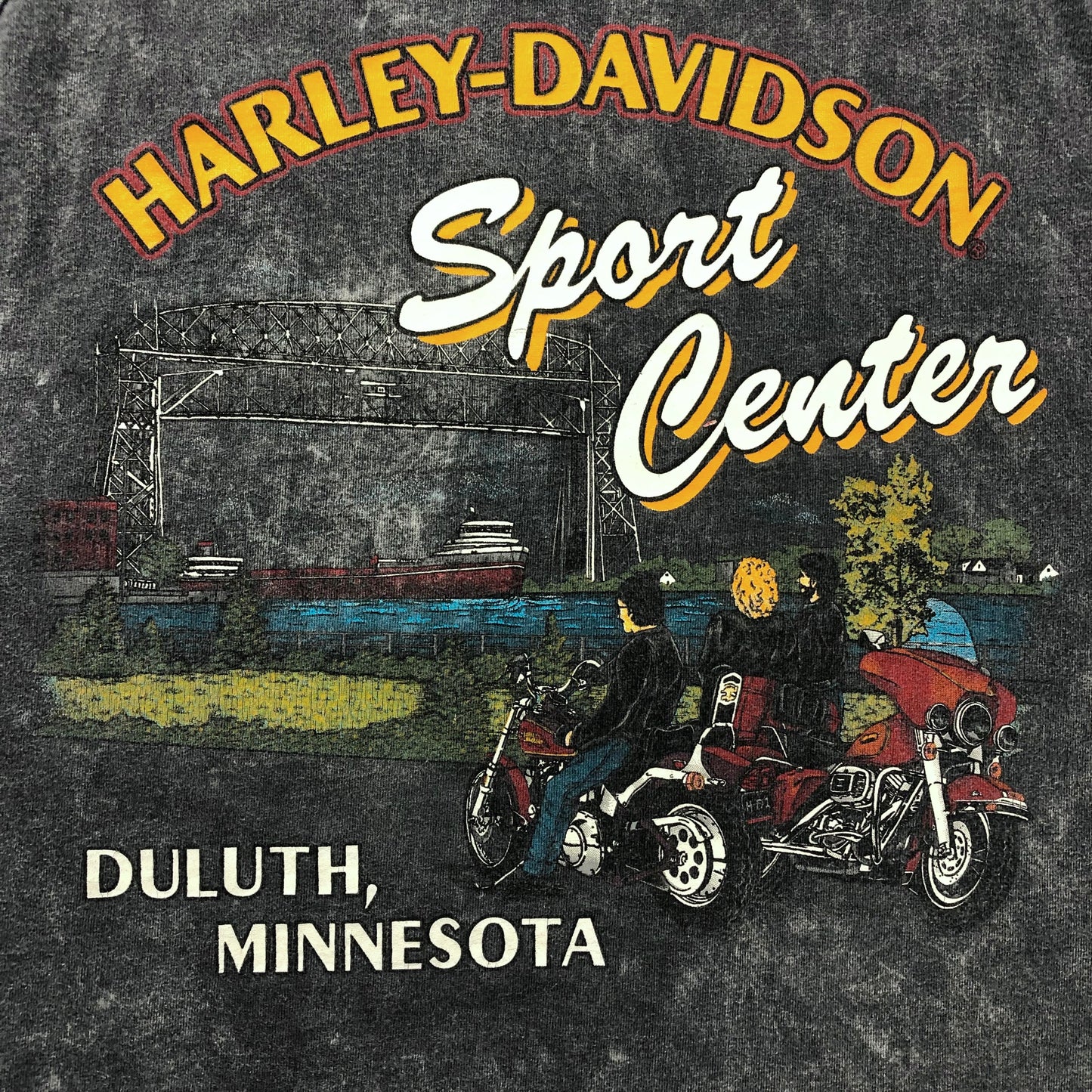 Vintage USA 90s Harley Davidson Motorcycles Duluth Minnesota Single Stitch Tank Top XL