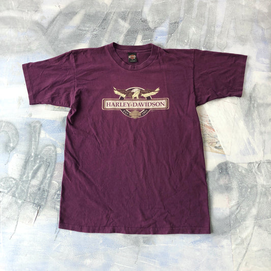 Vintage 90s USA Harley Davidson Motorcycles Eagle Southeast Cleveland Ohio T Shirt L