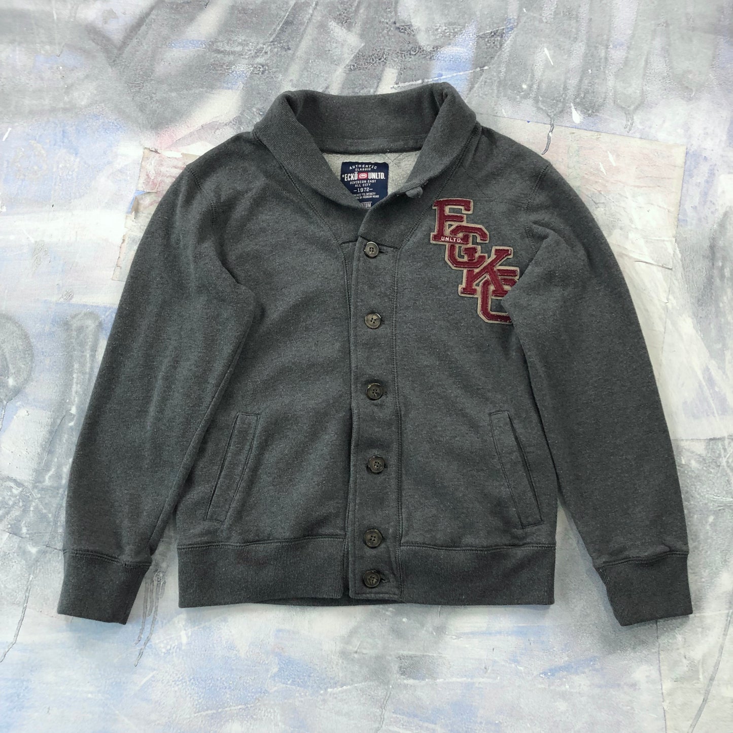 Ecko Unlimited Cardigan Button Sweater M