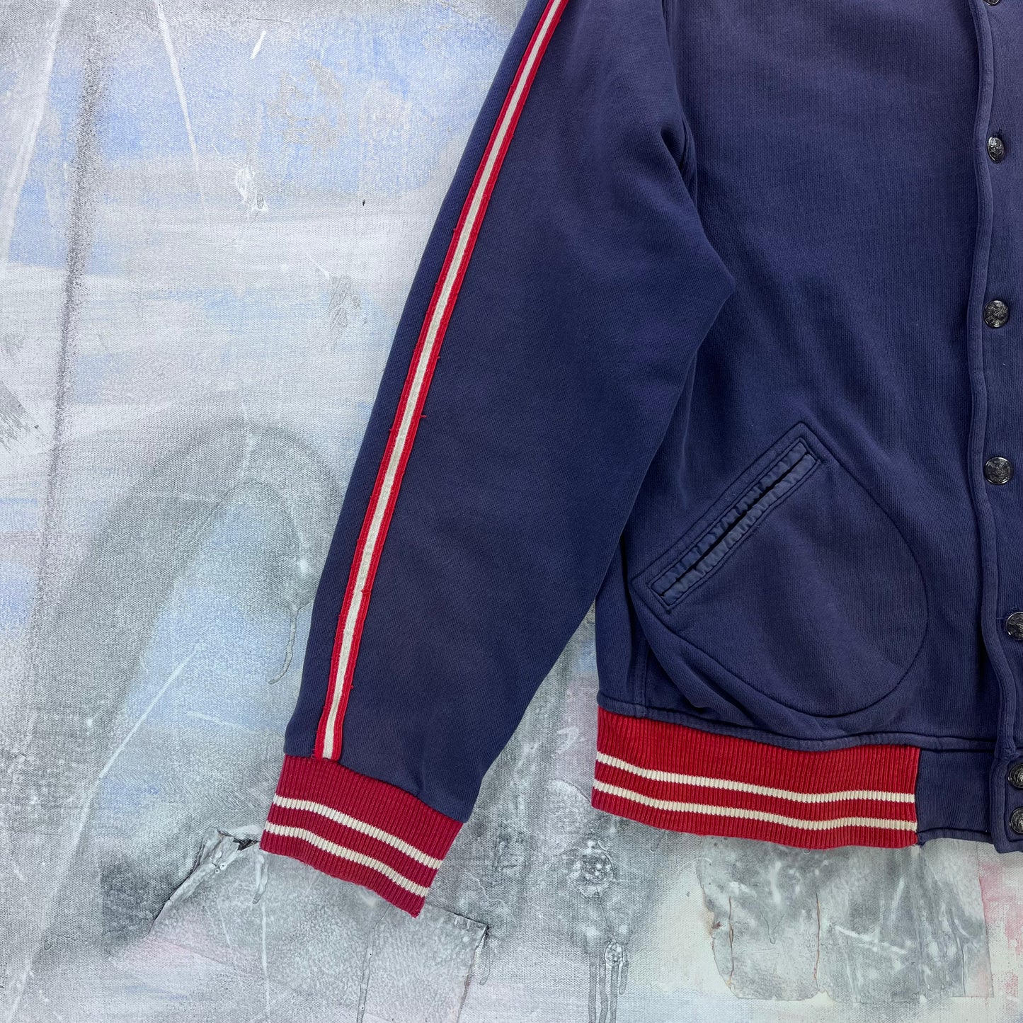 Polo Ralph Lauren New York Varsity Letterman Button Sweatshirt L