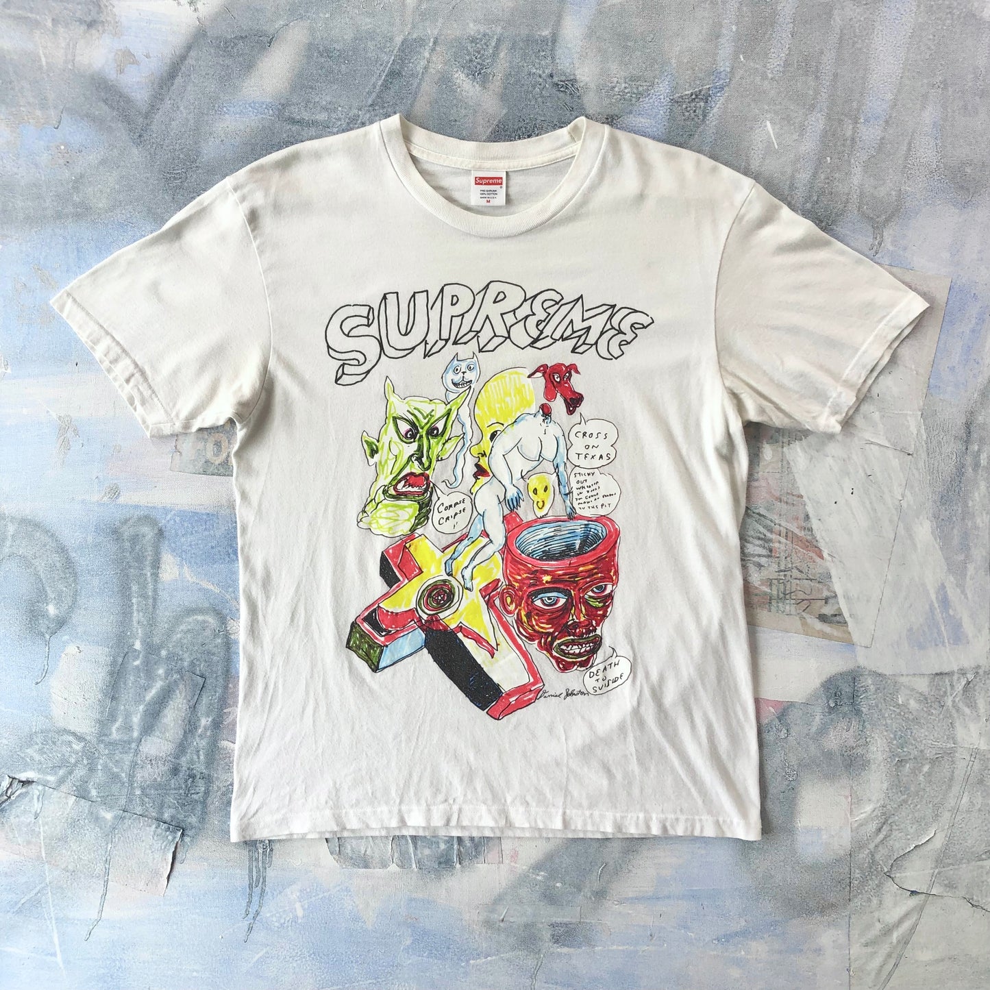 Vintage USA Supreme Daniel Johnston T Shirt M
