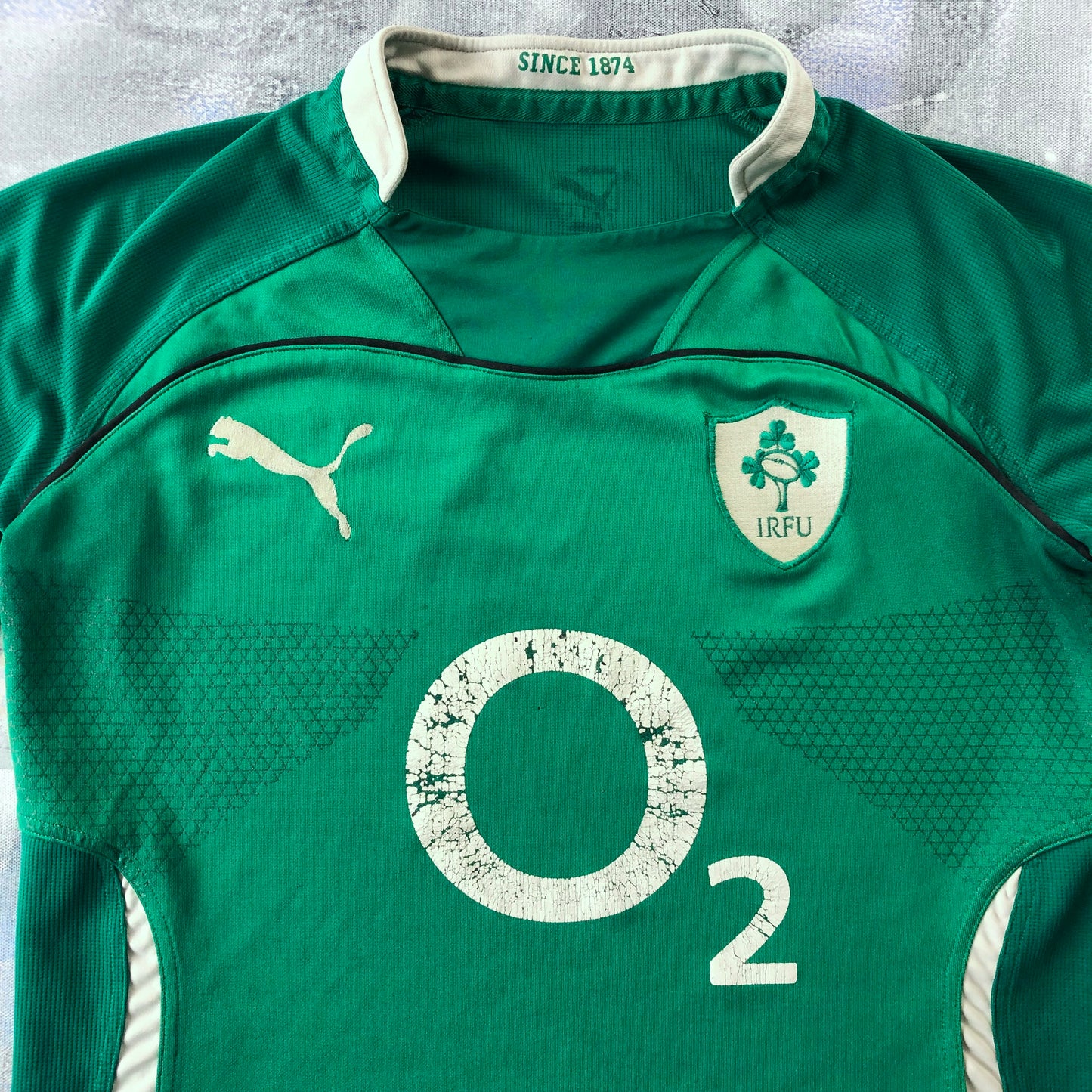 Vintage Puma Ireland Rugby Union Jersey L
