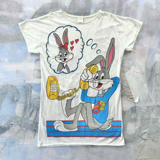 Vintage 1986 Bugs & Honey Bunny Hearts Call T Shirt L