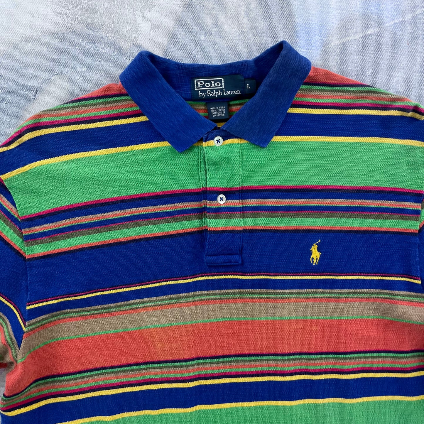 Vintage Polo Ralph Lauren Striped Polo Shirt L