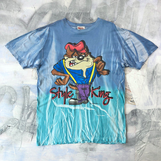 Vintage 90s Tasmanian Devil Taz Style King Novel Teez T Shirt L