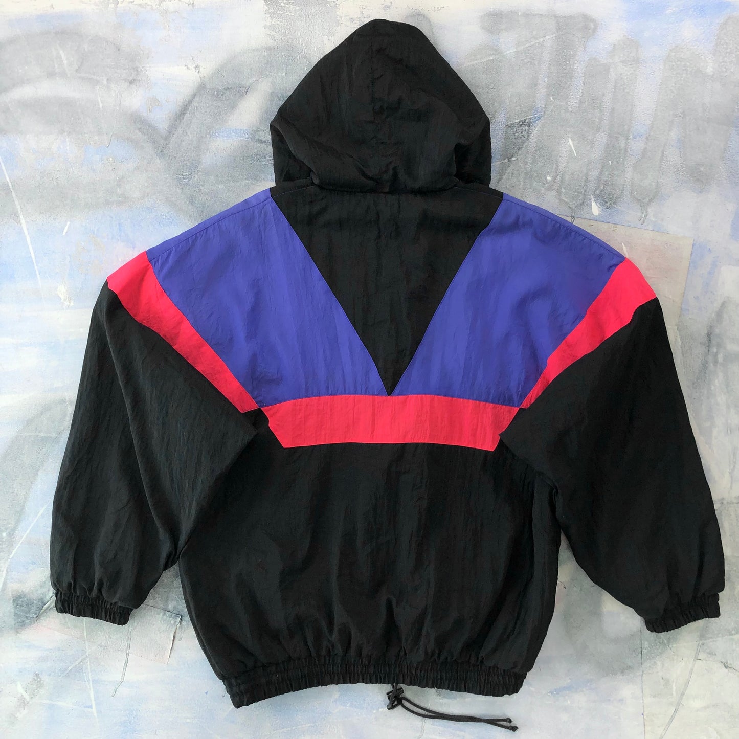 Vintage 90s Puma Colorblock Quarter Zip Hooded Puffer Jacket XL