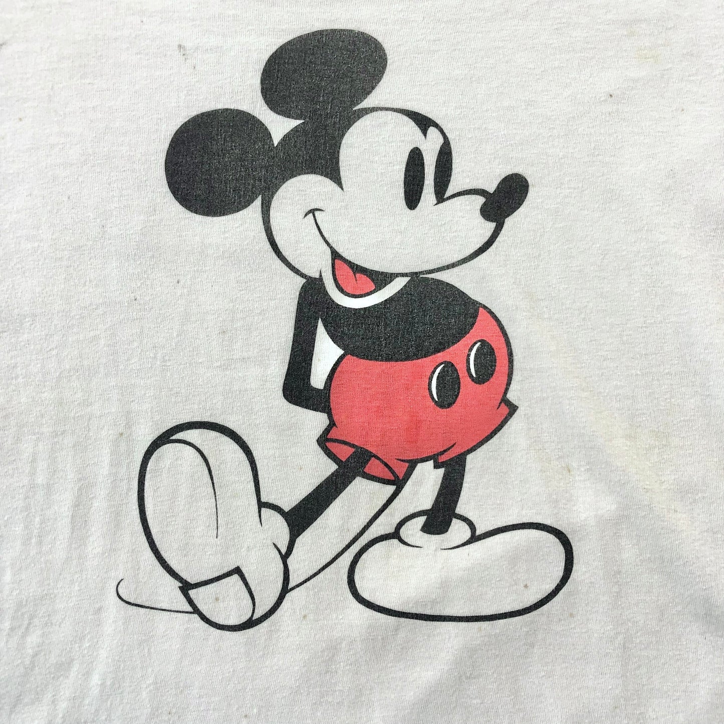 Vintage USA 80s Walt Disney Mickey Mouse Ringer T Shirt XL