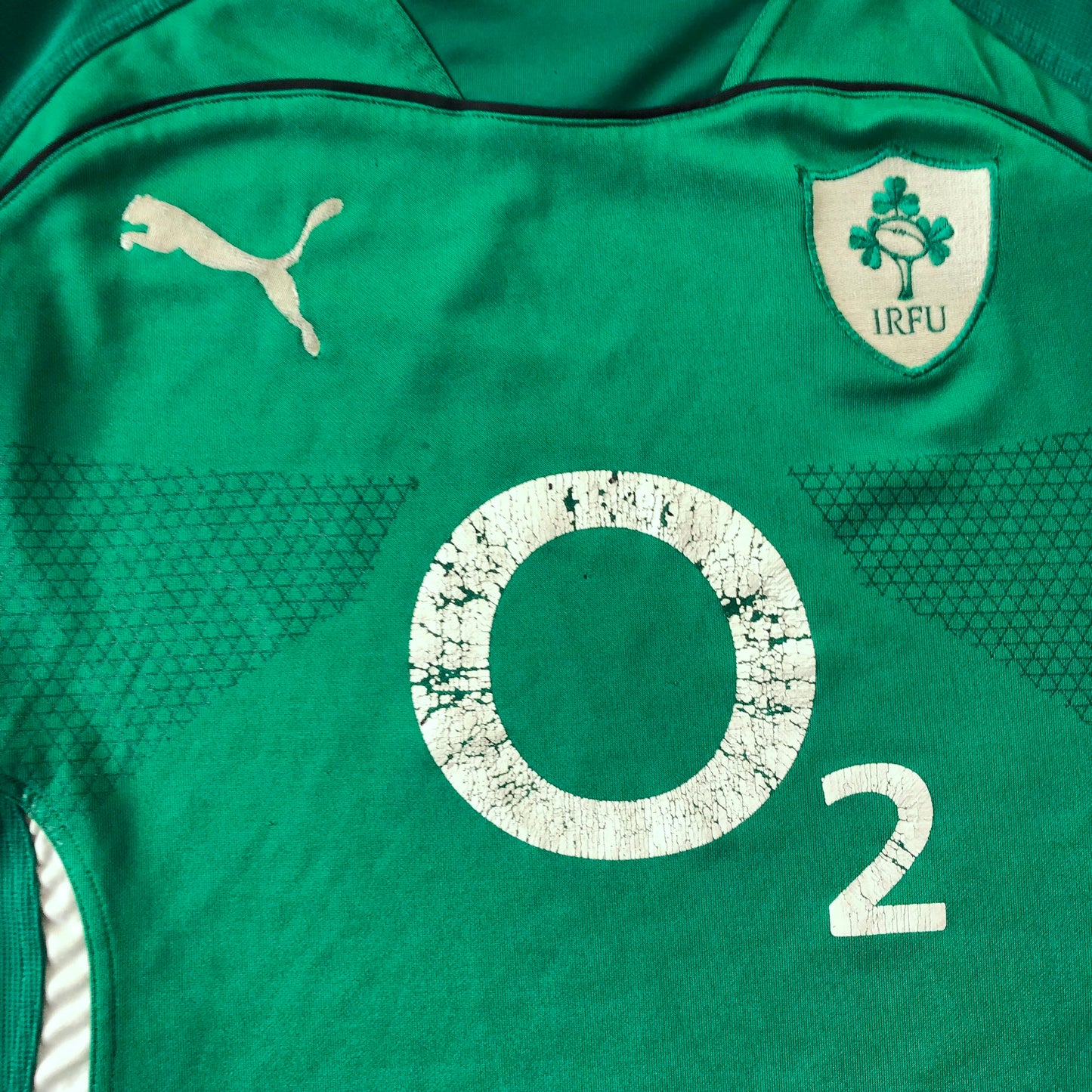 Vintage Puma Ireland Rugby Union Jersey L