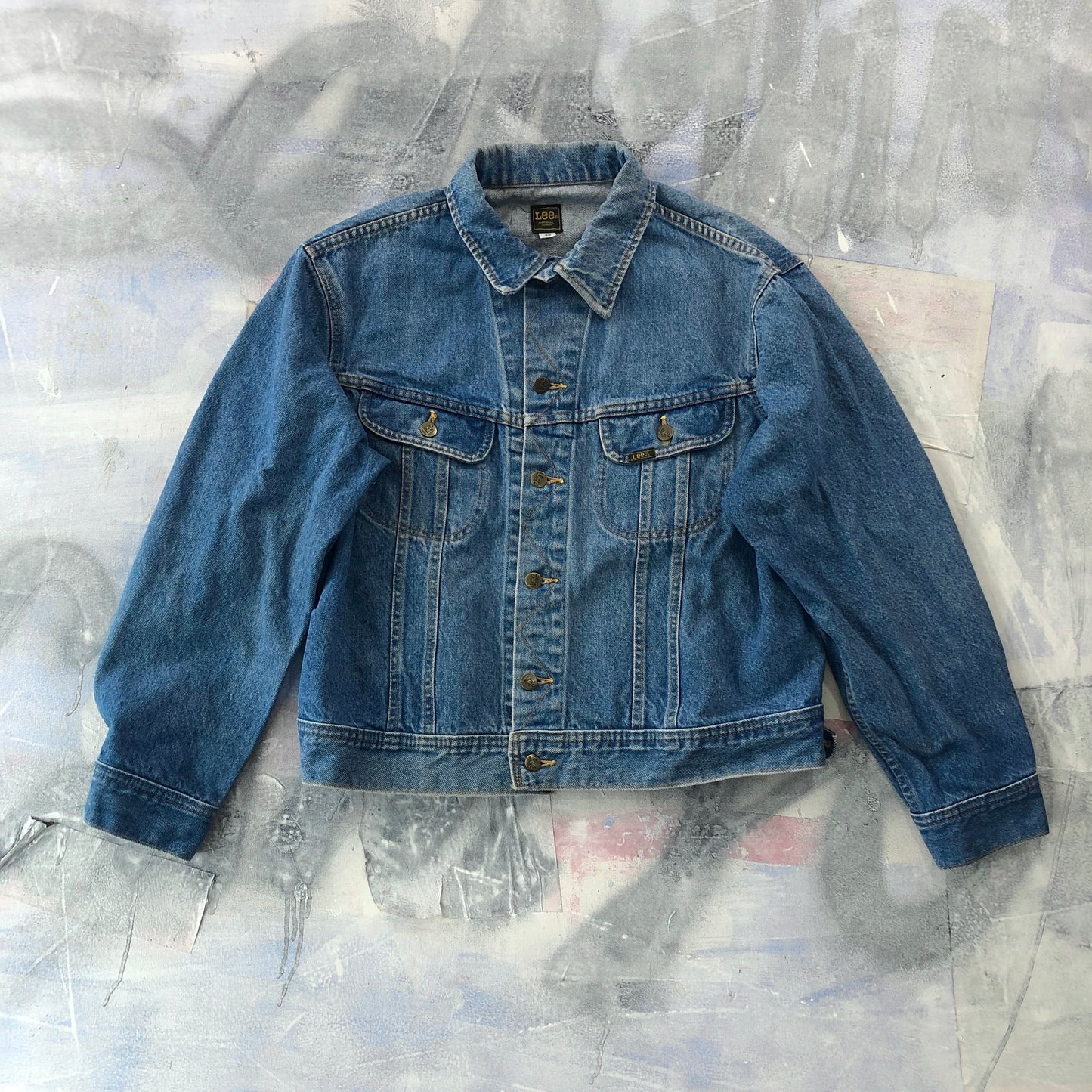 Vintage Lee 80s Button Denim Jacket XL
