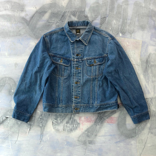 Vintage Lee 80s Button Denim Jacket XL