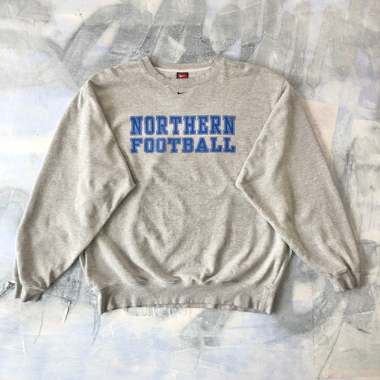 Vintage Nike Team Northern Football Center Swoosh Crewneck Sweatshirt XL