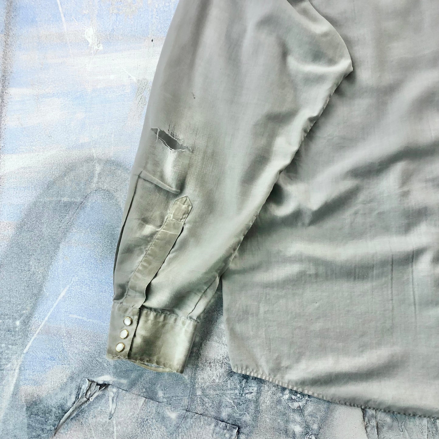 Vintage Western Embroided Eagle Button Shirt XL