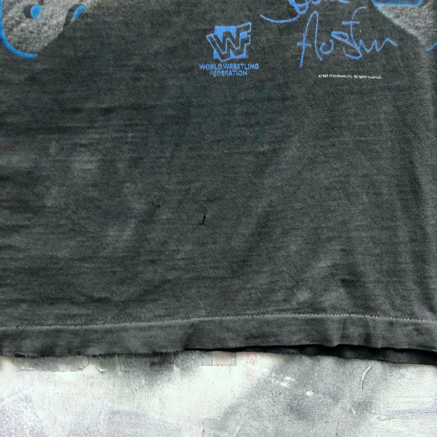 Vintage 90s WWF Stone Cold Steve Austin Skull Face T Shirt L