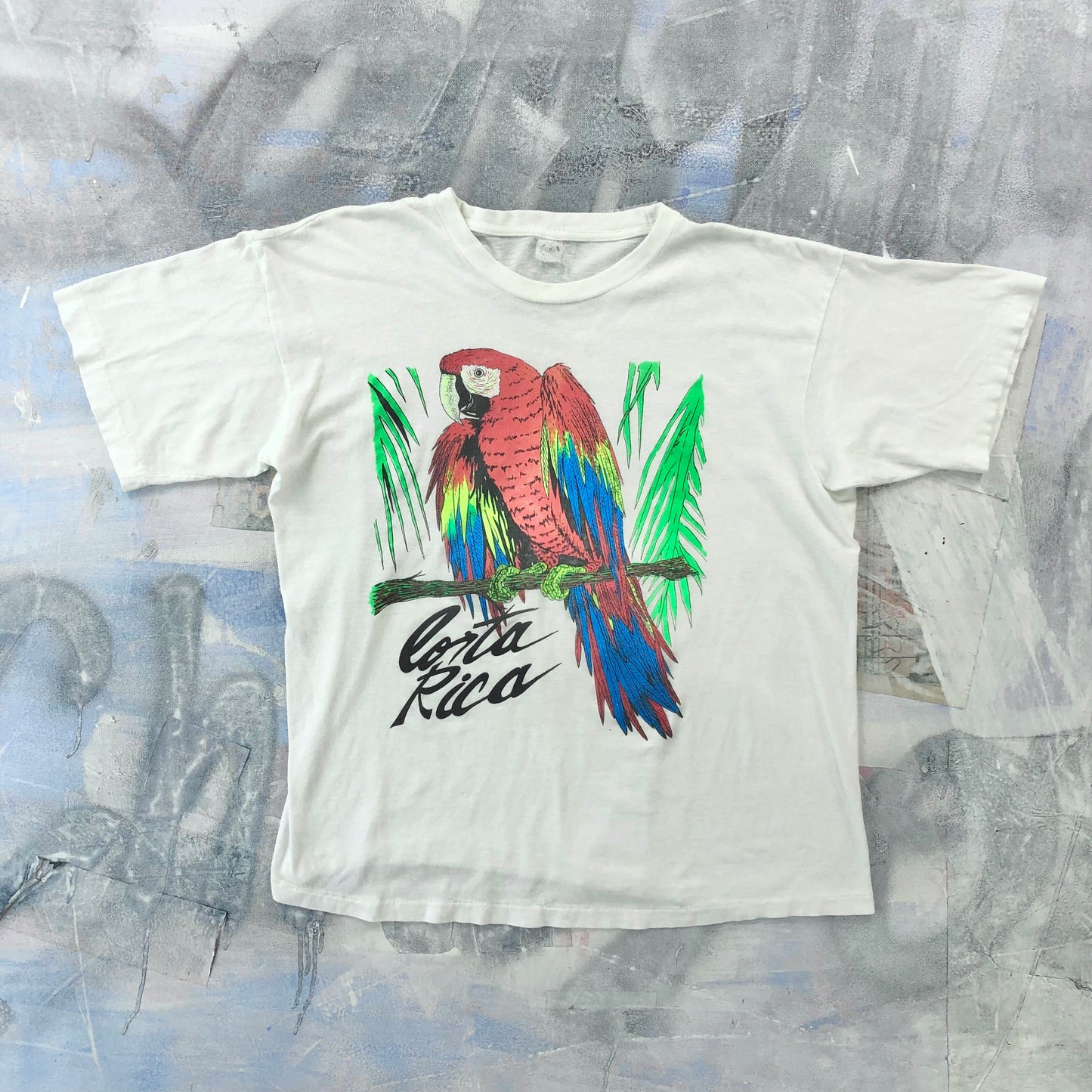 Vintage Costa Rica Macaw Parrot T Shirt L