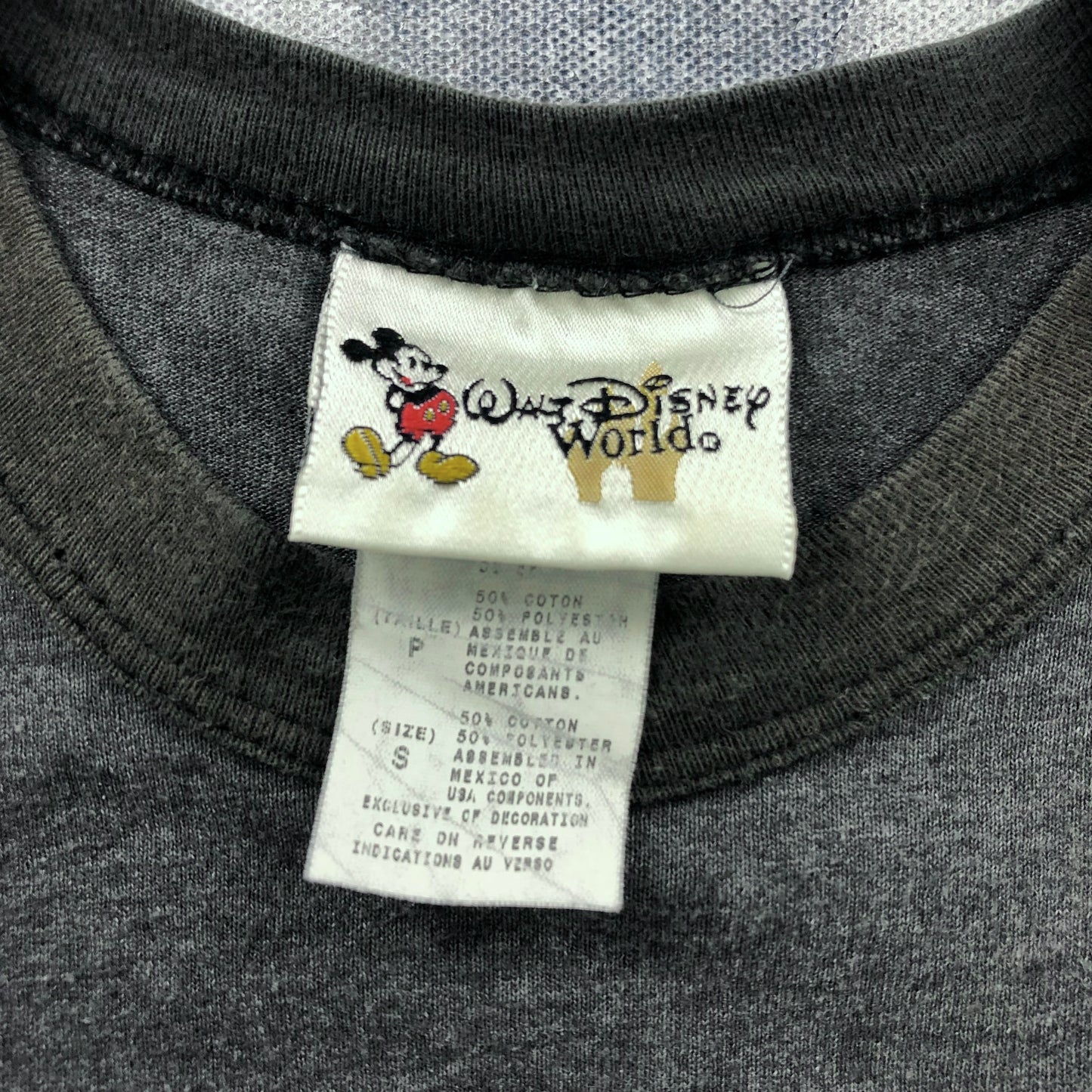 Walt Disney World Mickey Mouse Ringer T Shirt S