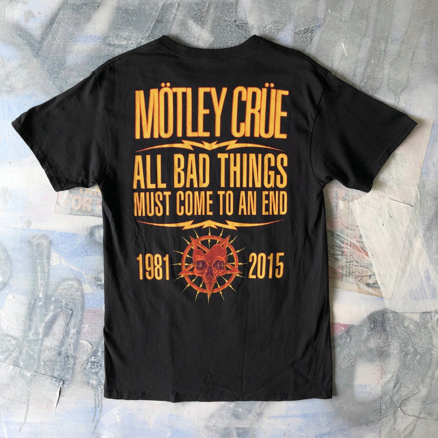 Vintage Motley Crue All Bad Things Come To An End T Shirt M
