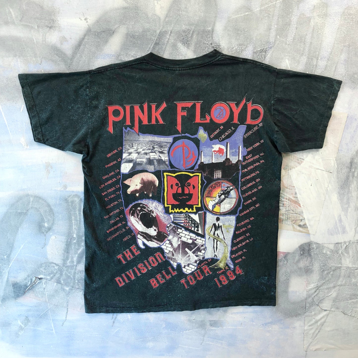 Vintage USA Pink Floyd The Division Bell Tour 1994 T Shirt XL