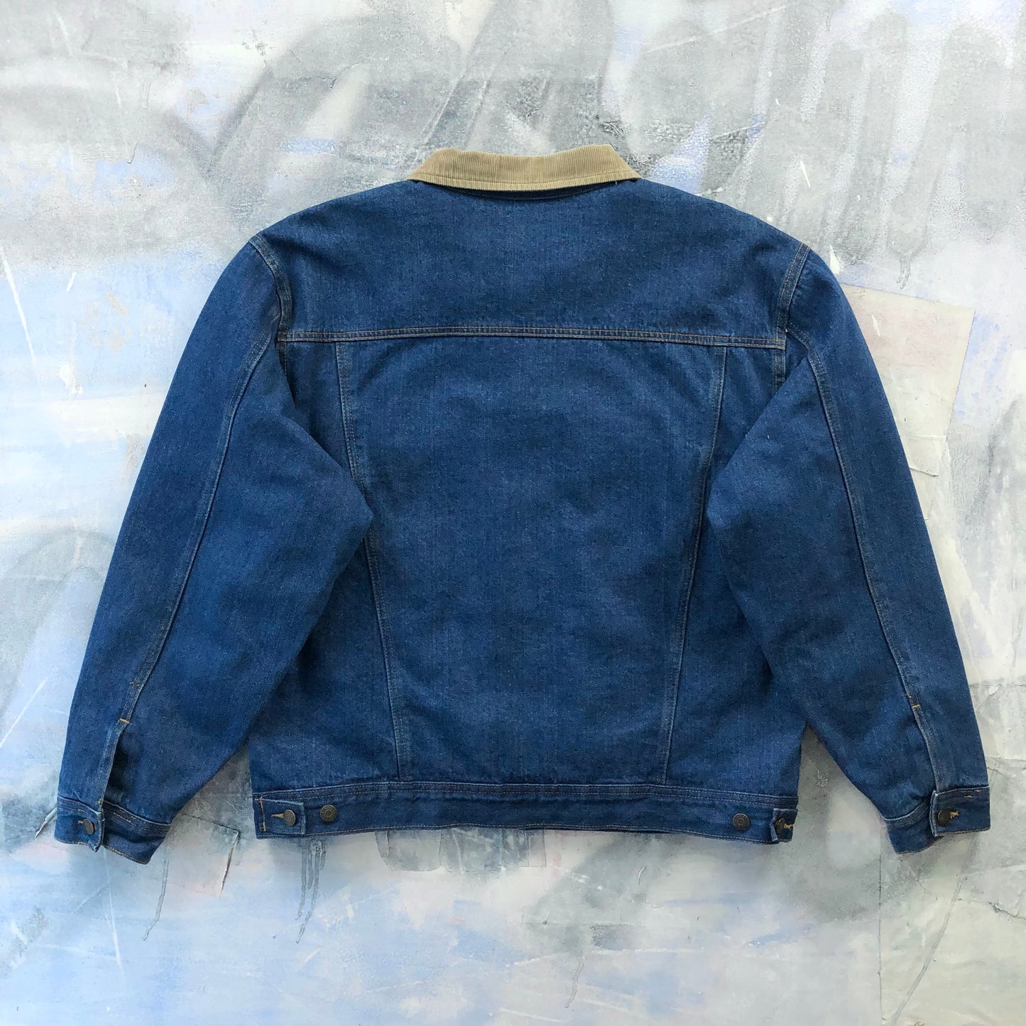 MWG Storm Rider Blanket Lined Corduroy Collar Denim Button Jacket XL