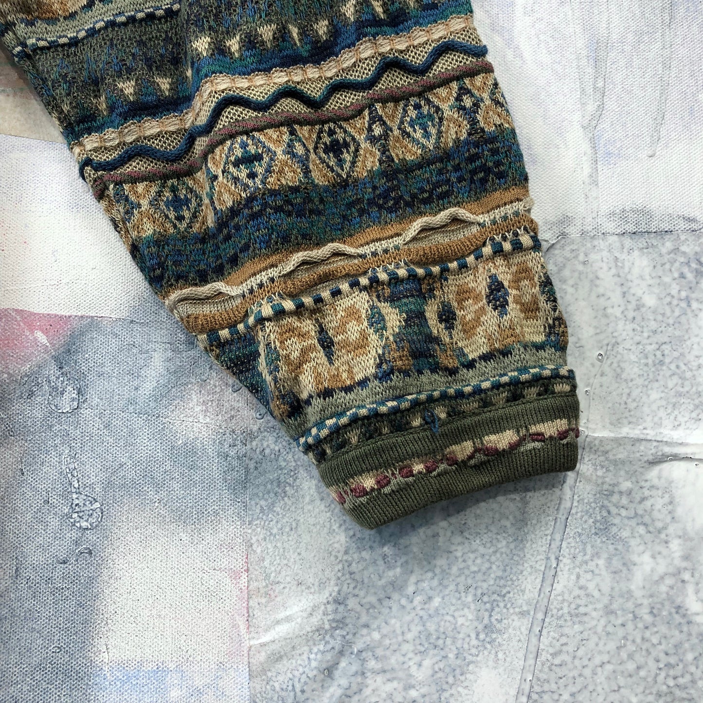 Tundra Coogi Style Knit Crewneck Sweater L