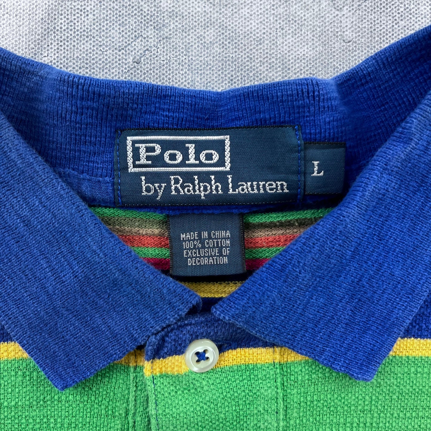 Vintage Polo Ralph Lauren Striped Polo Shirt L