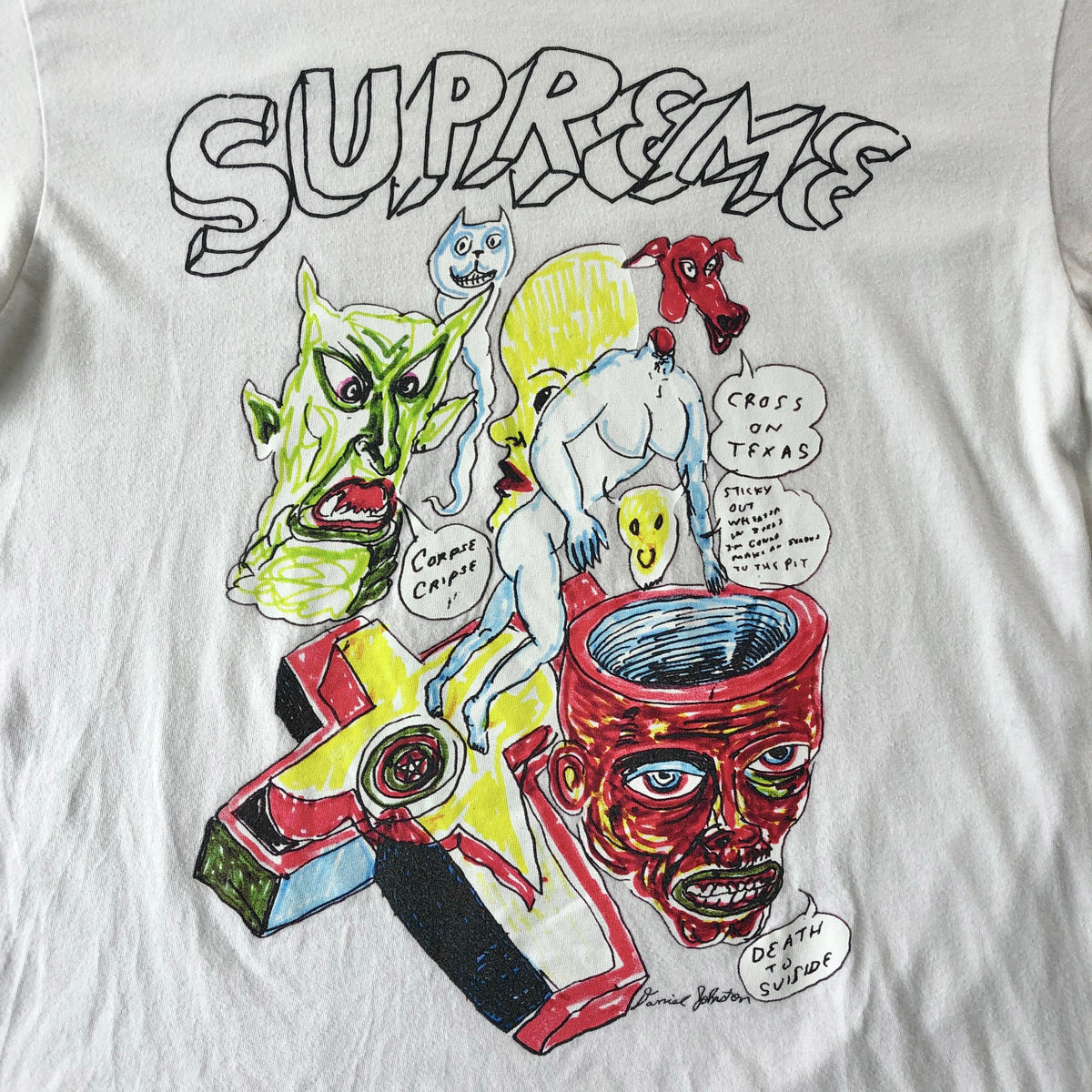Vintage USA Supreme Daniel Johnston T Shirt M