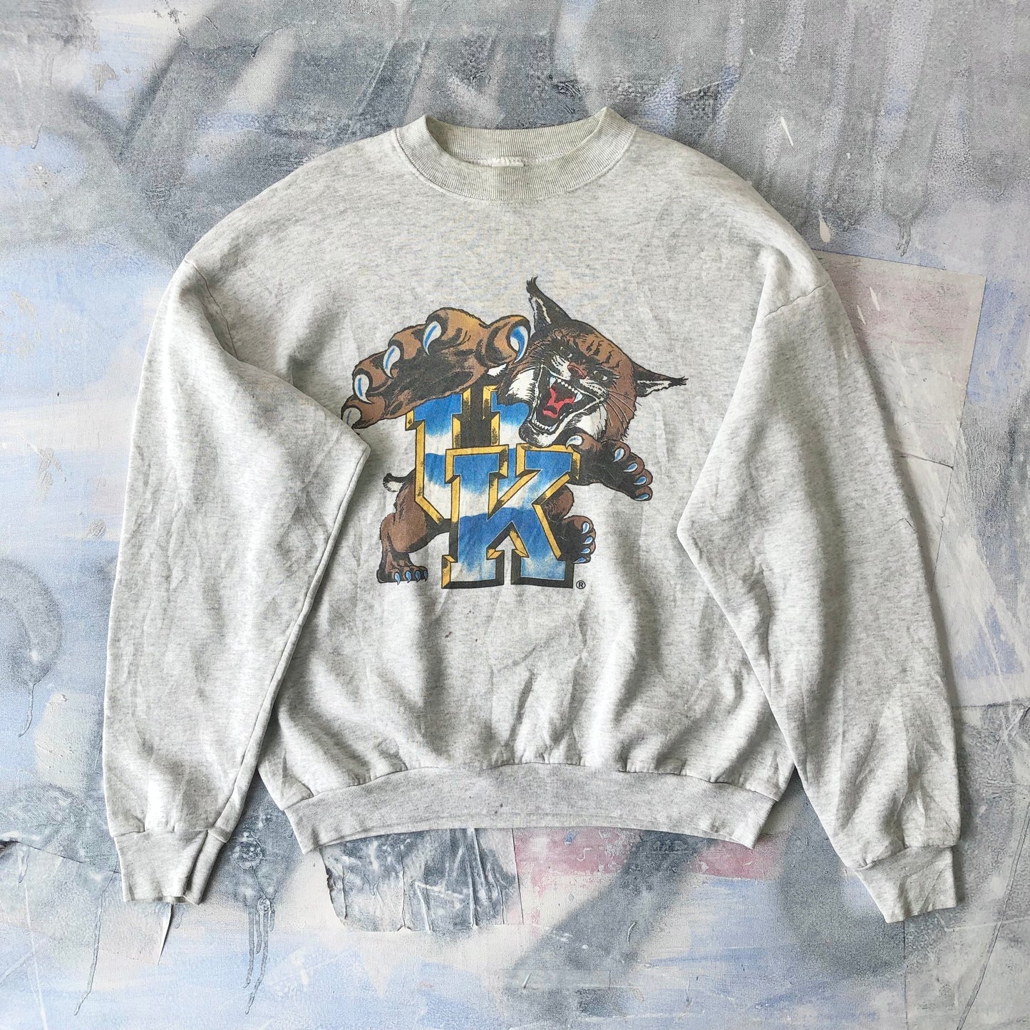 Vintage USA 90s University of Kentucky Wildcats Crewneck Sweatshirt XL