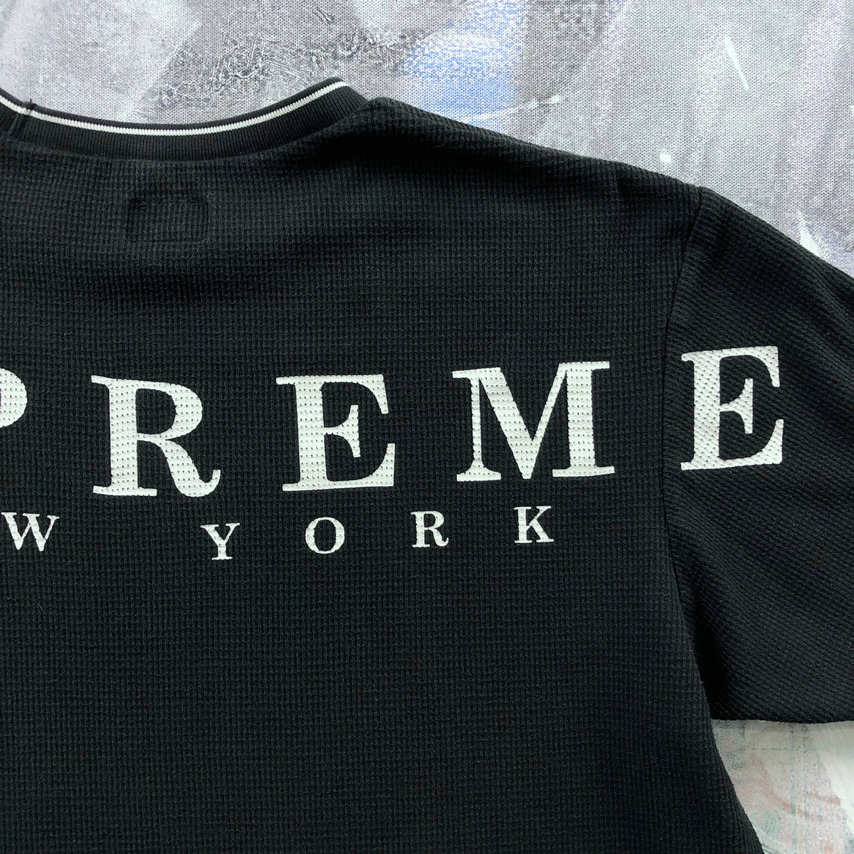 Supreme New York Waffle Knit Crewneck T Shirt M