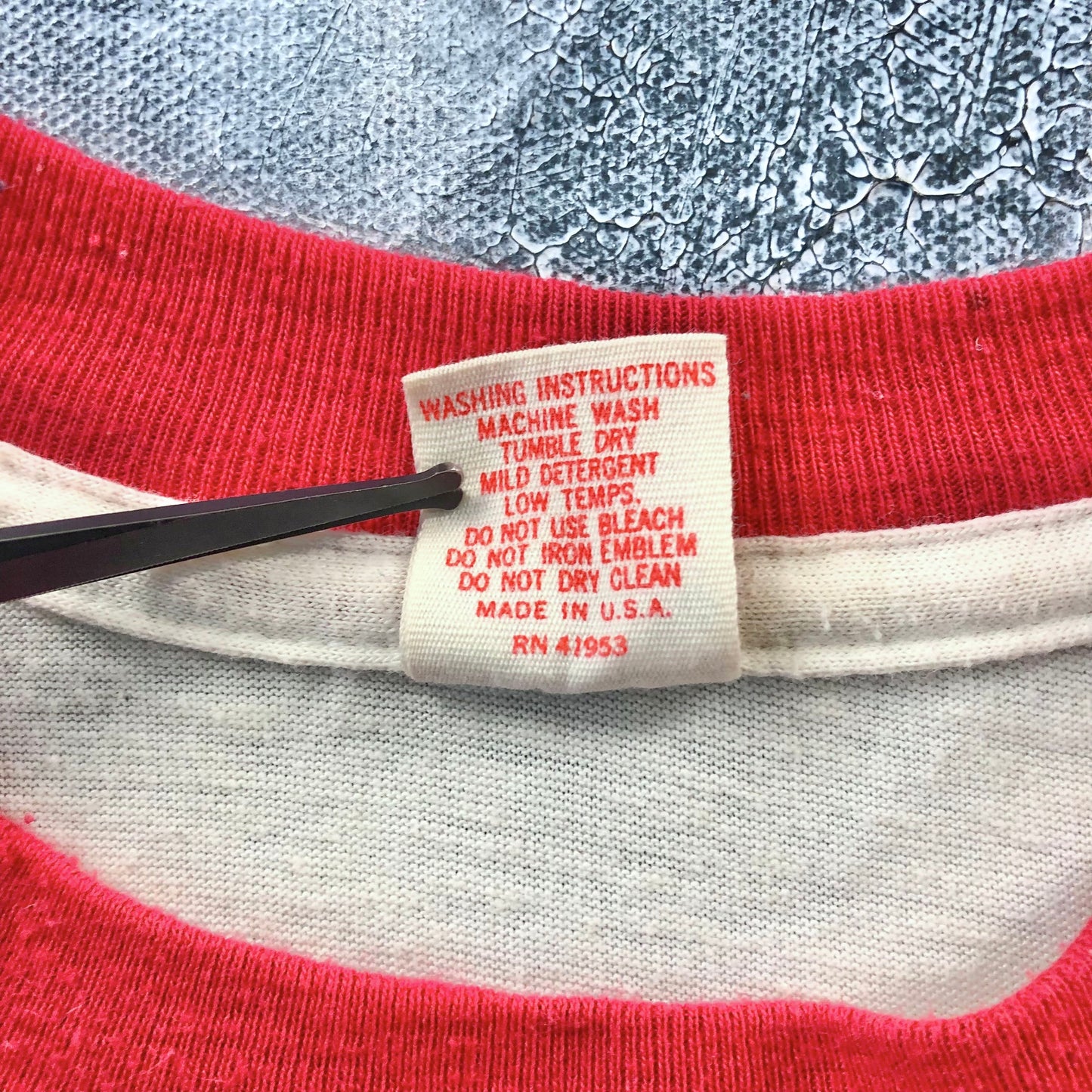Vintage USA 70s Universal Studios Single Stitch Ringer T Shirt XL