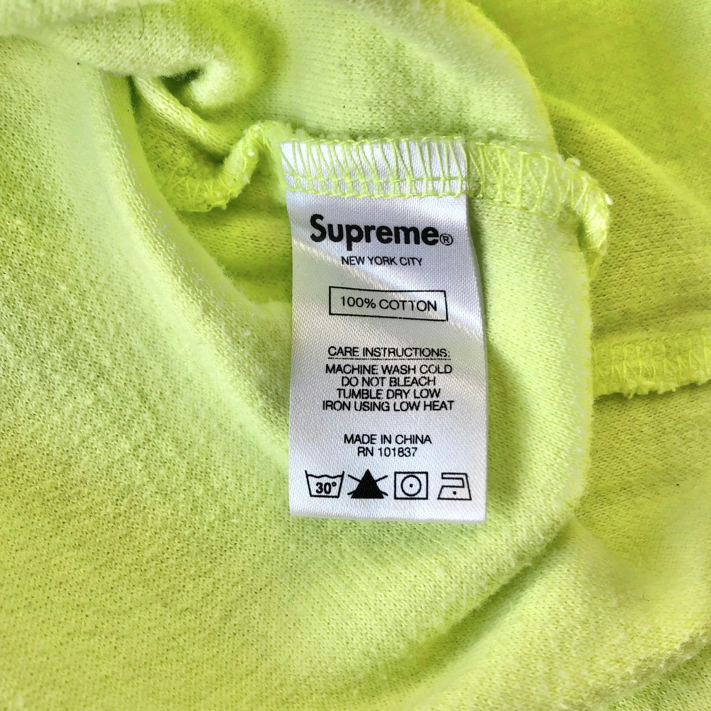 Supreme New York Waffle Knit T Shirt M