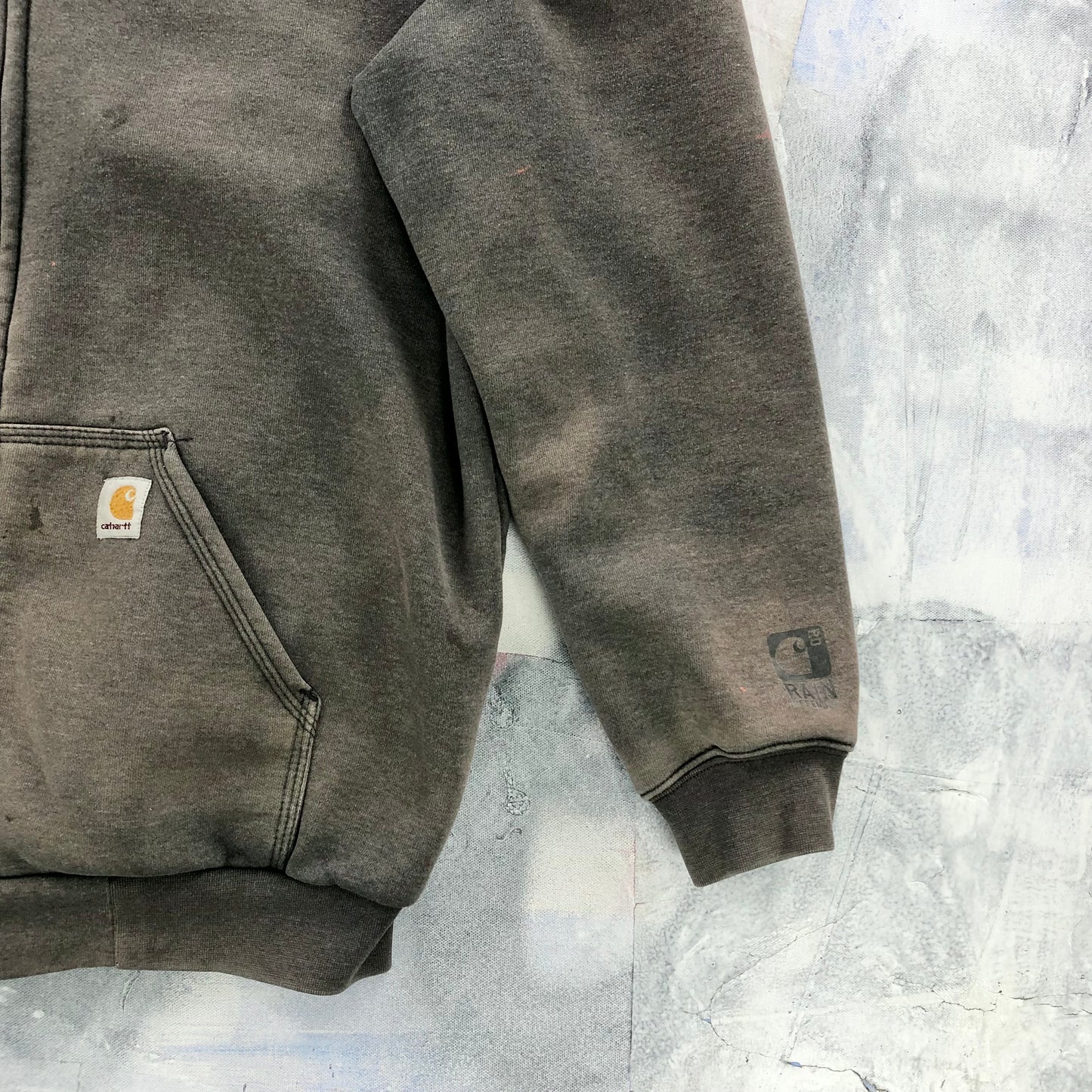 Carhartt Thermal Lined Rain Defender Full Zip Hoodie Sweatshirt M