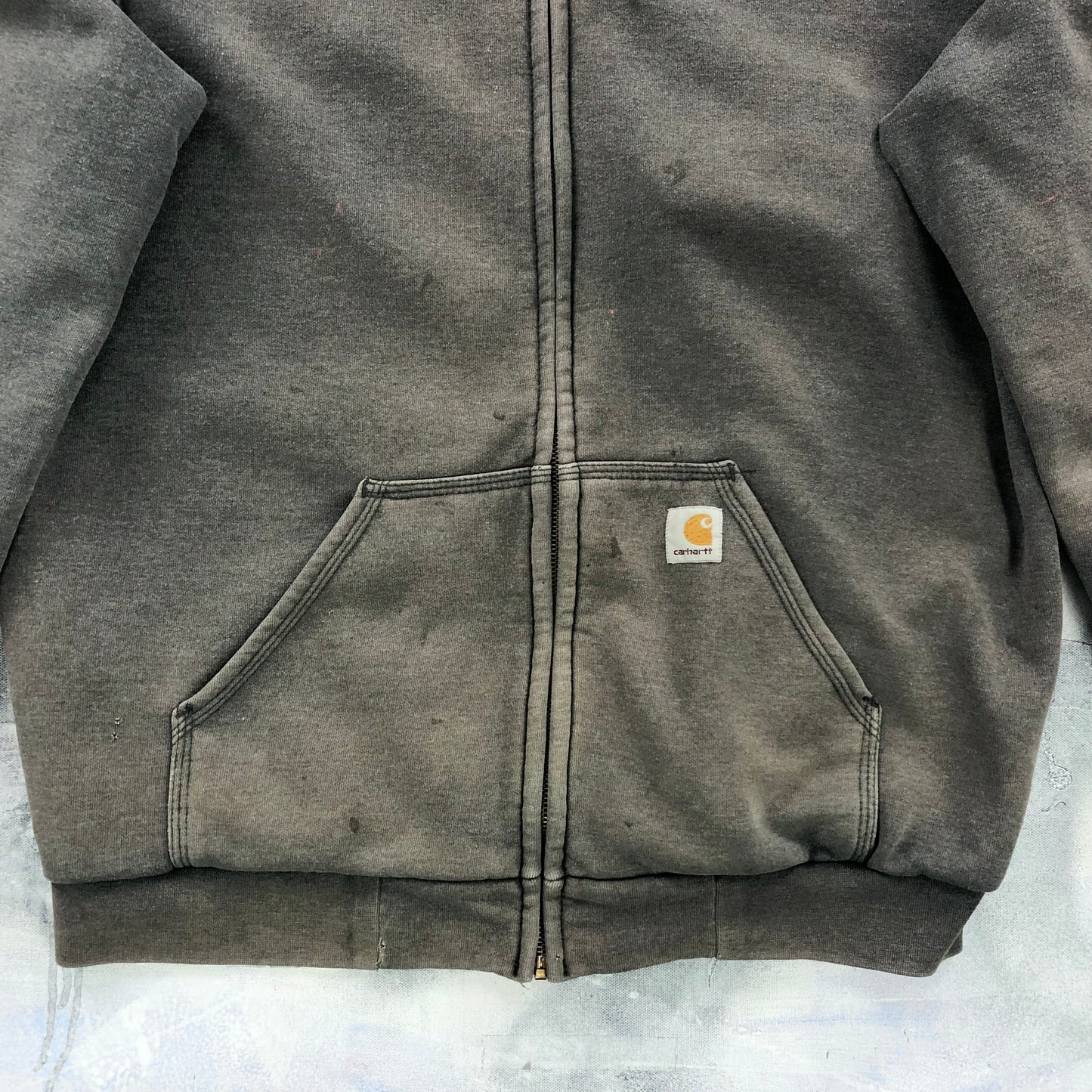 Carhartt Thermal Lined Rain Defender Full Zip Hoodie Sweatshirt M