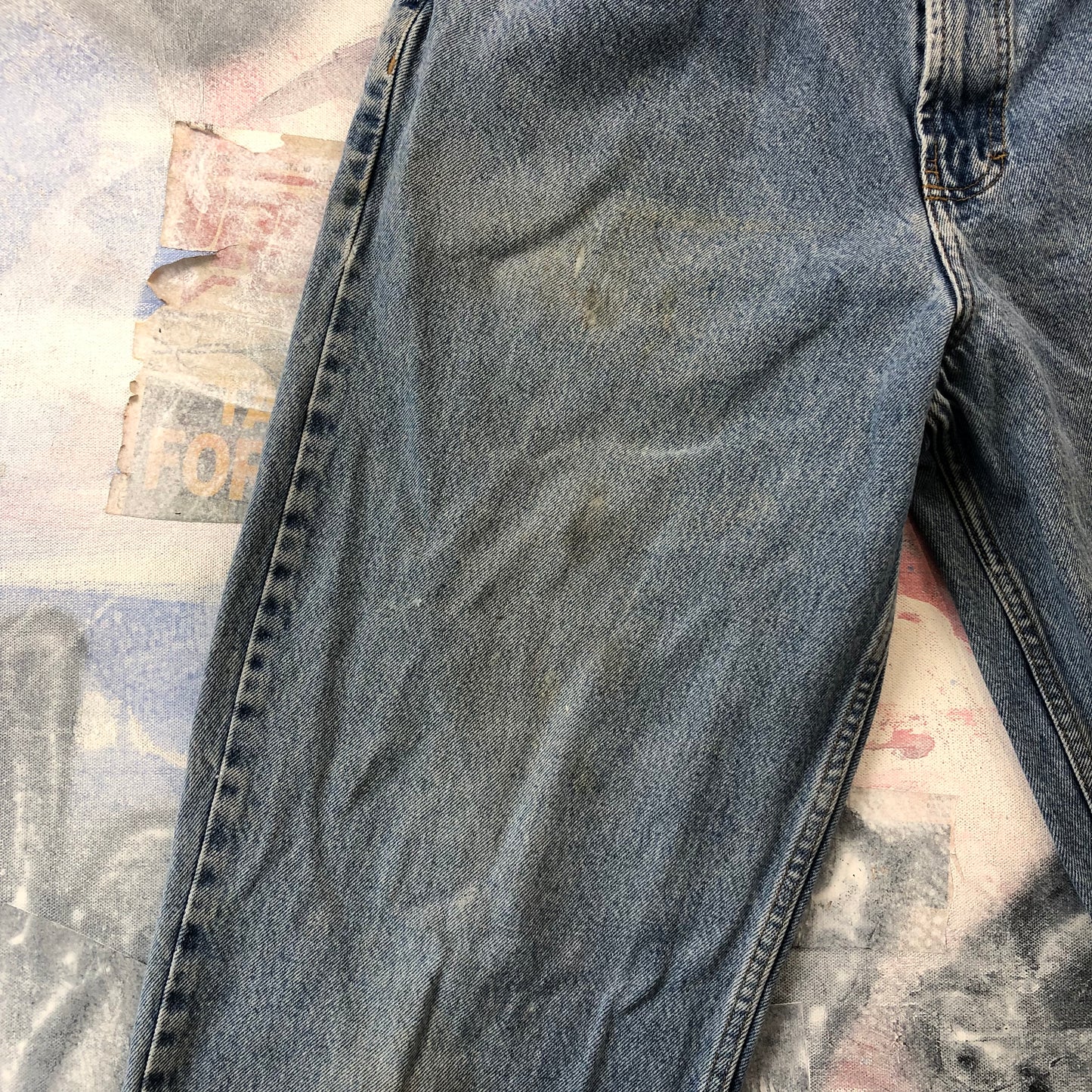 Tommy Hilfiger Retro Distressed Straight Denim Jean W34