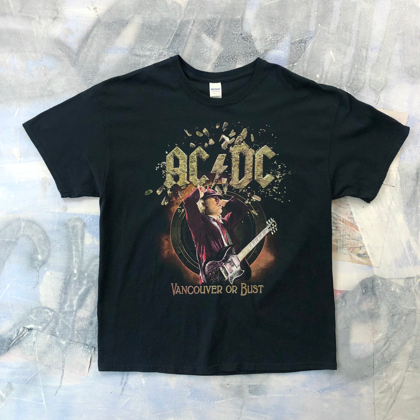 Vintage ACDC 2015 Vancouver Or Bust Tour T Shirt XL