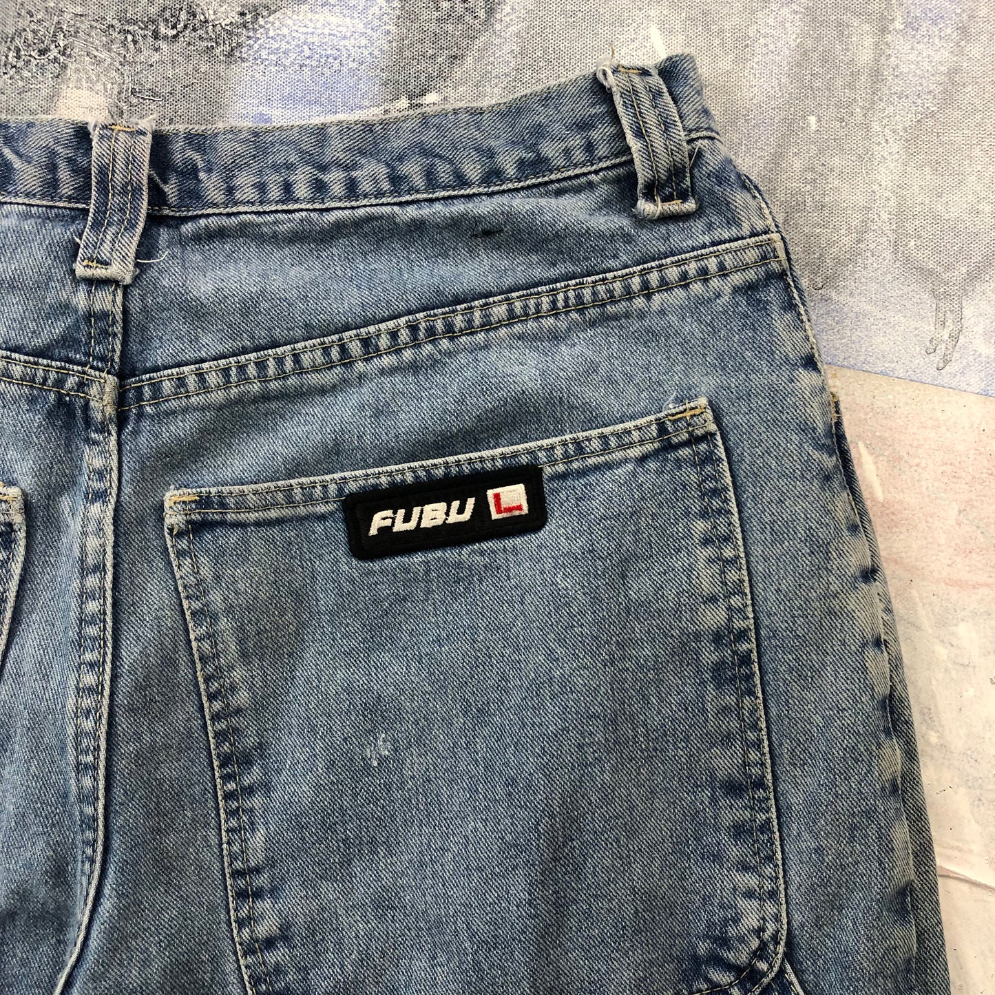 Fubu Loose Fit Retro Carpenter Jean W36