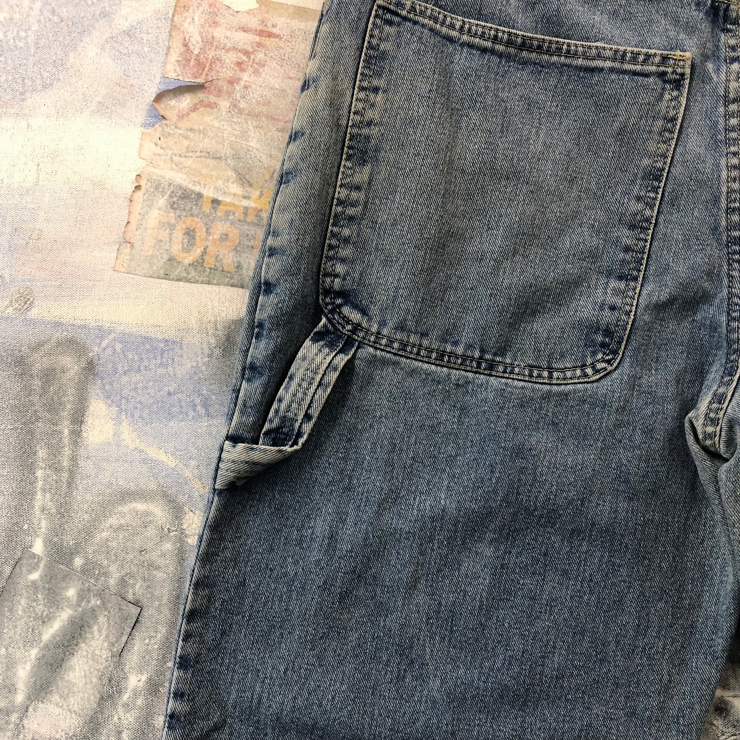 Fubu Loose Fit Retro Carpenter Jean W36
