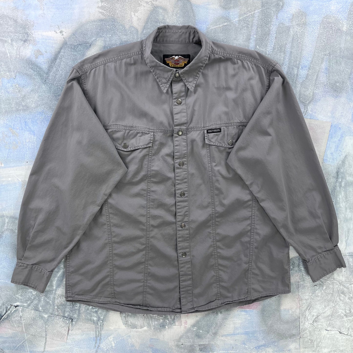 Harley Davidson Motorcycles Long Sleeve Button Shirt XL