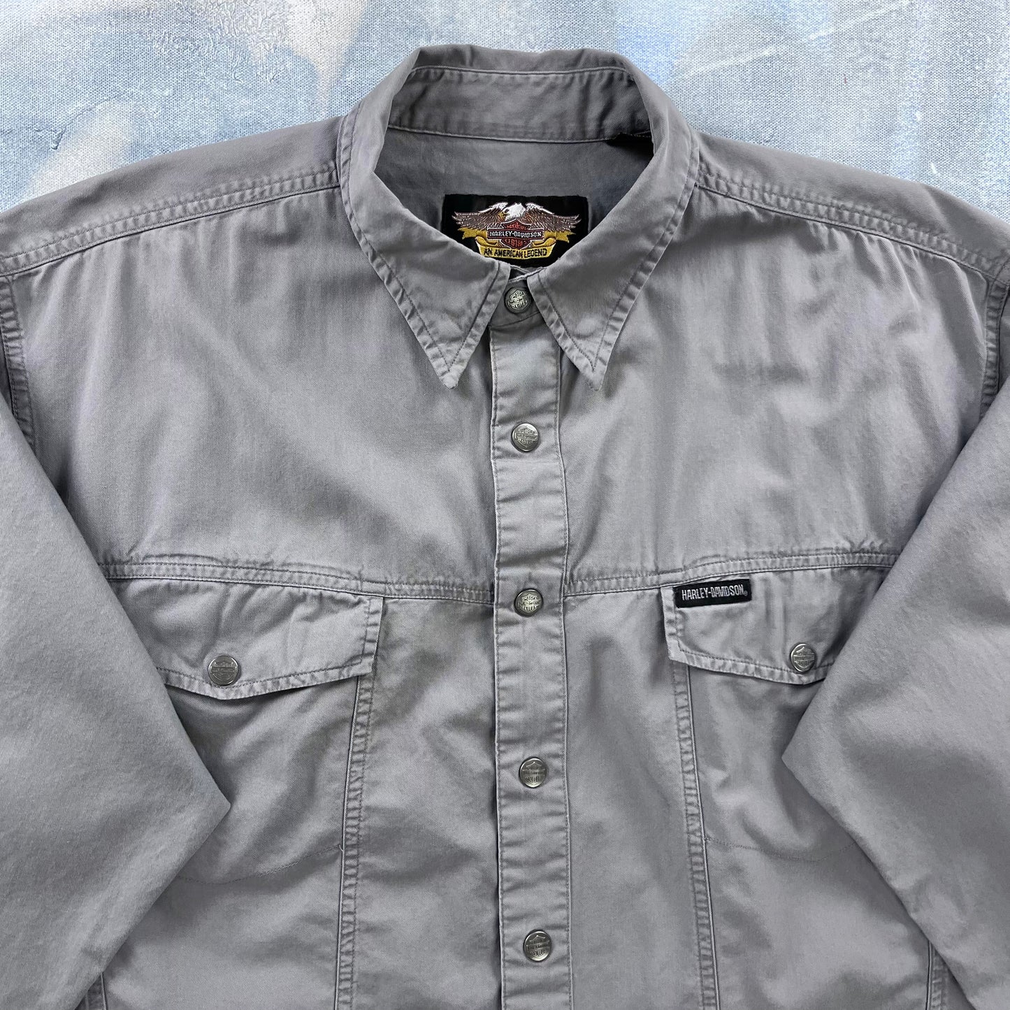 Harley Davidson Motorcycles Long Sleeve Button Shirt XL
