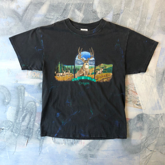 Vintage Oregon Deer Graphic T Shirt L