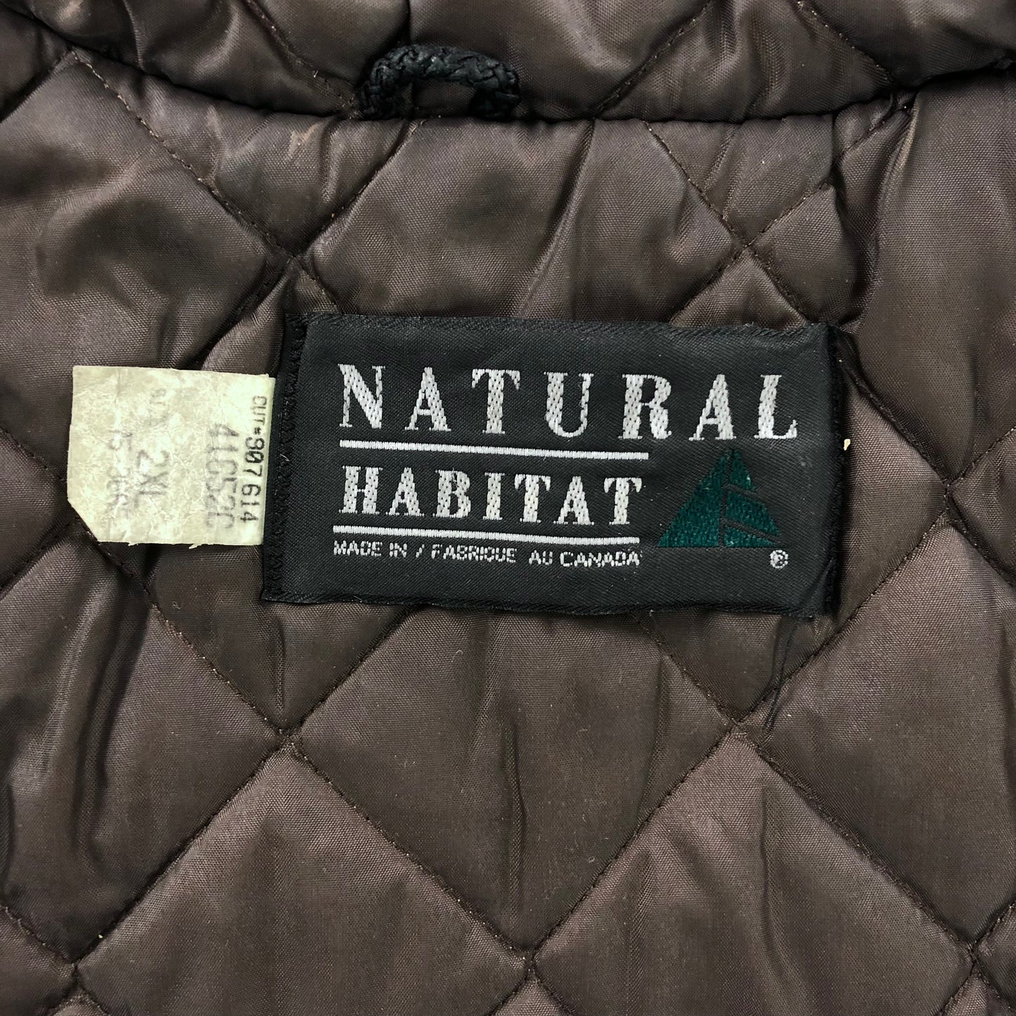 Vintage Real Tree Quilted Lined Hooded Zip Jacket XXL