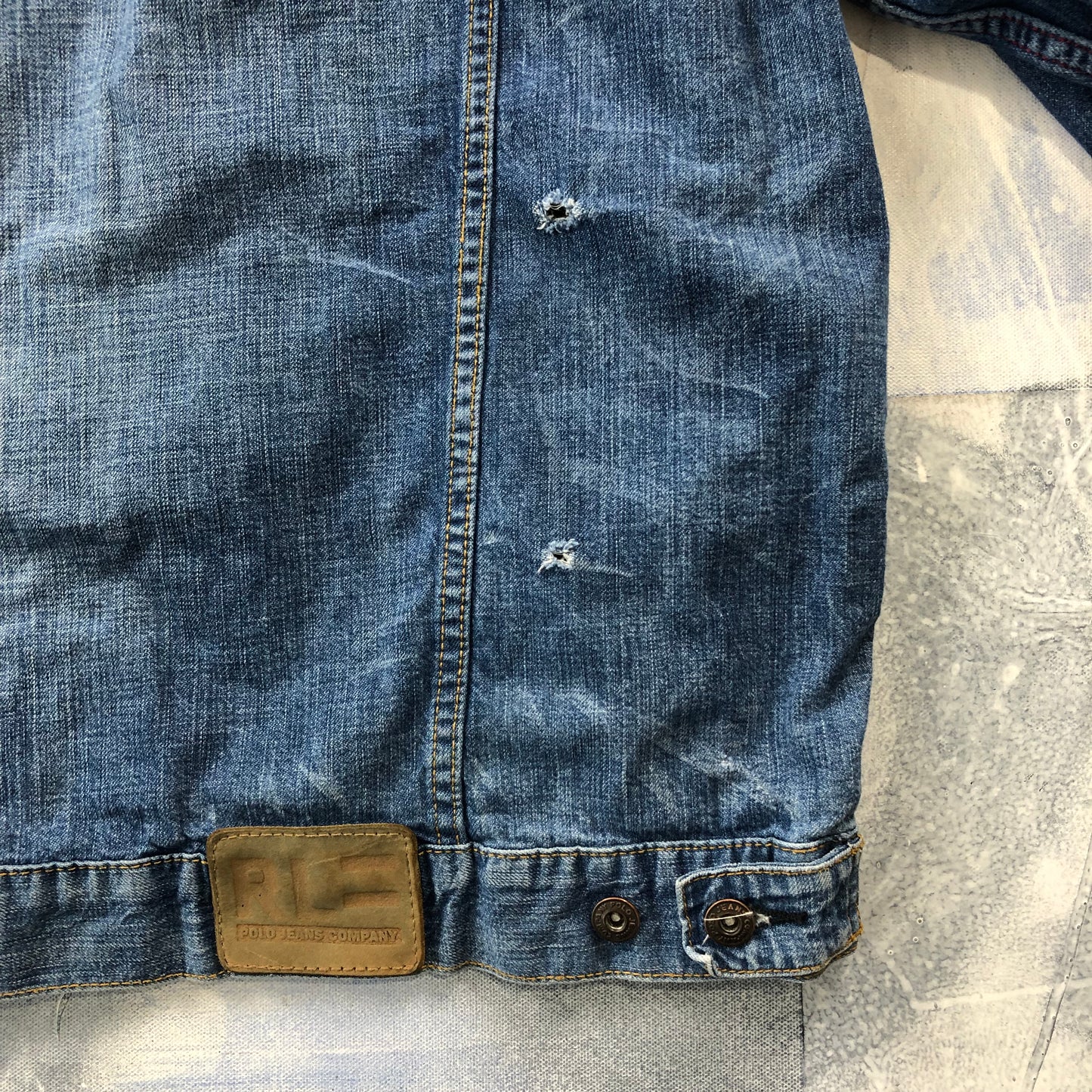 Polo Jeans Company Ralph Lauren Retro Denim Button Jacket XL