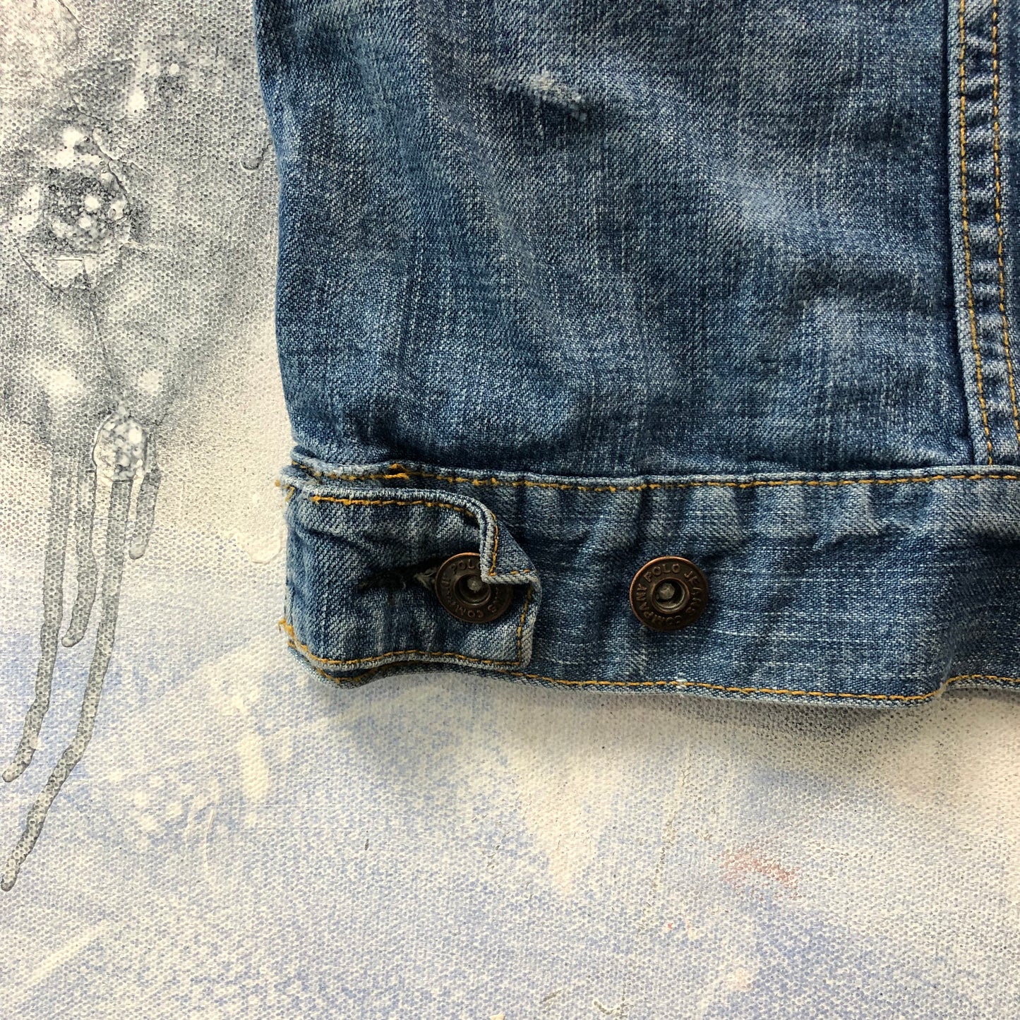 Polo Jeans Company Ralph Lauren Retro Denim Button Jacket XL