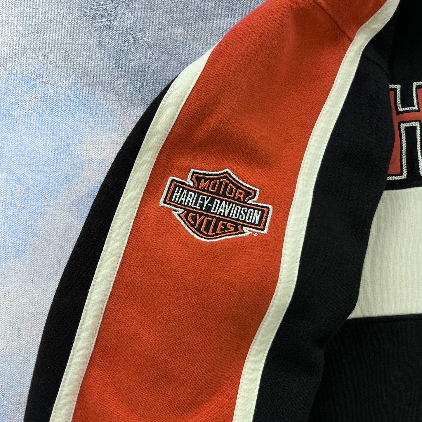 Harley Davidson Motorcycles Embroided Hoodie Sweatshirt XXL